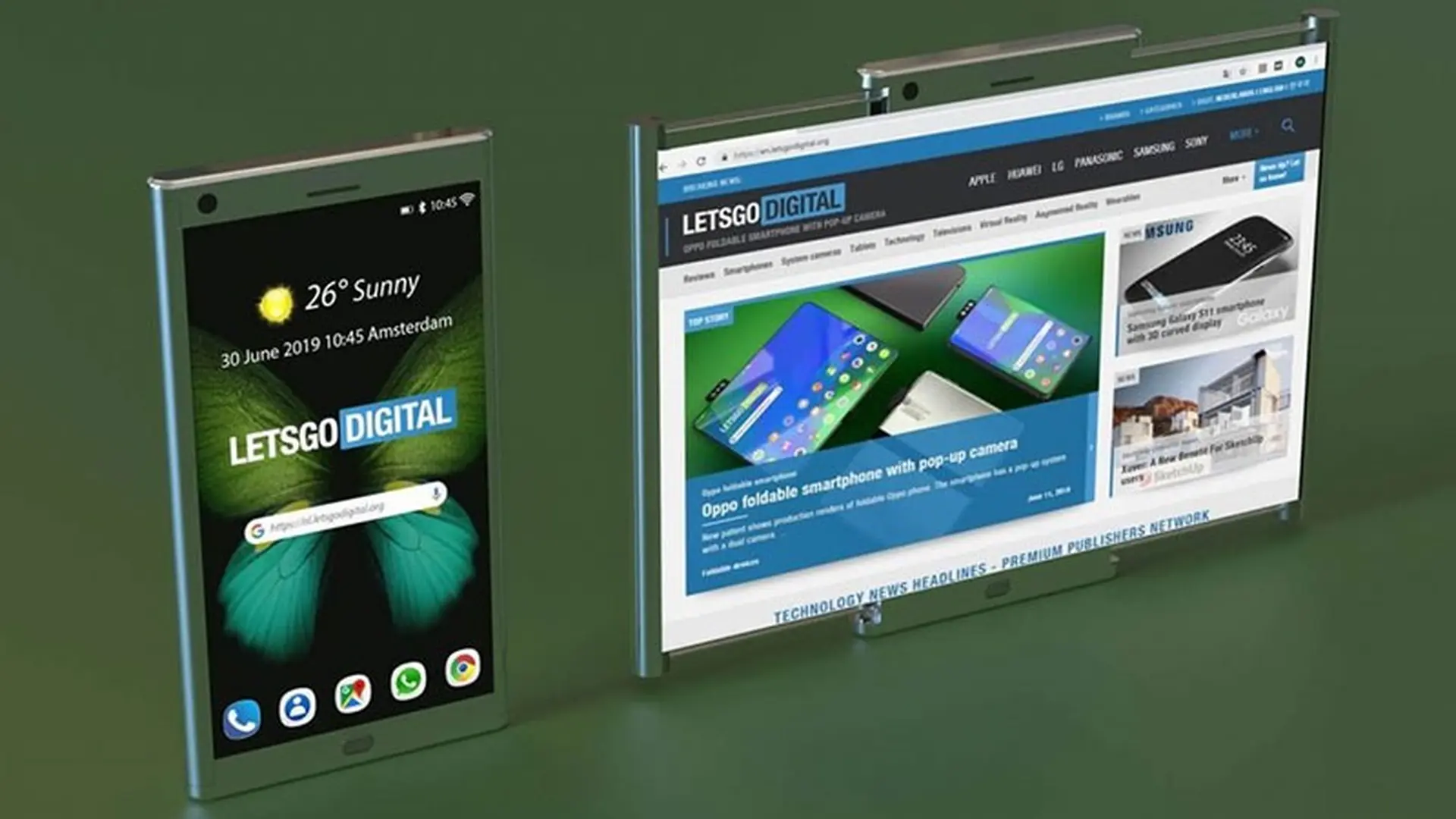 Samsung có bằng sáng chế mới biến điện thoại thành máy tính bảng