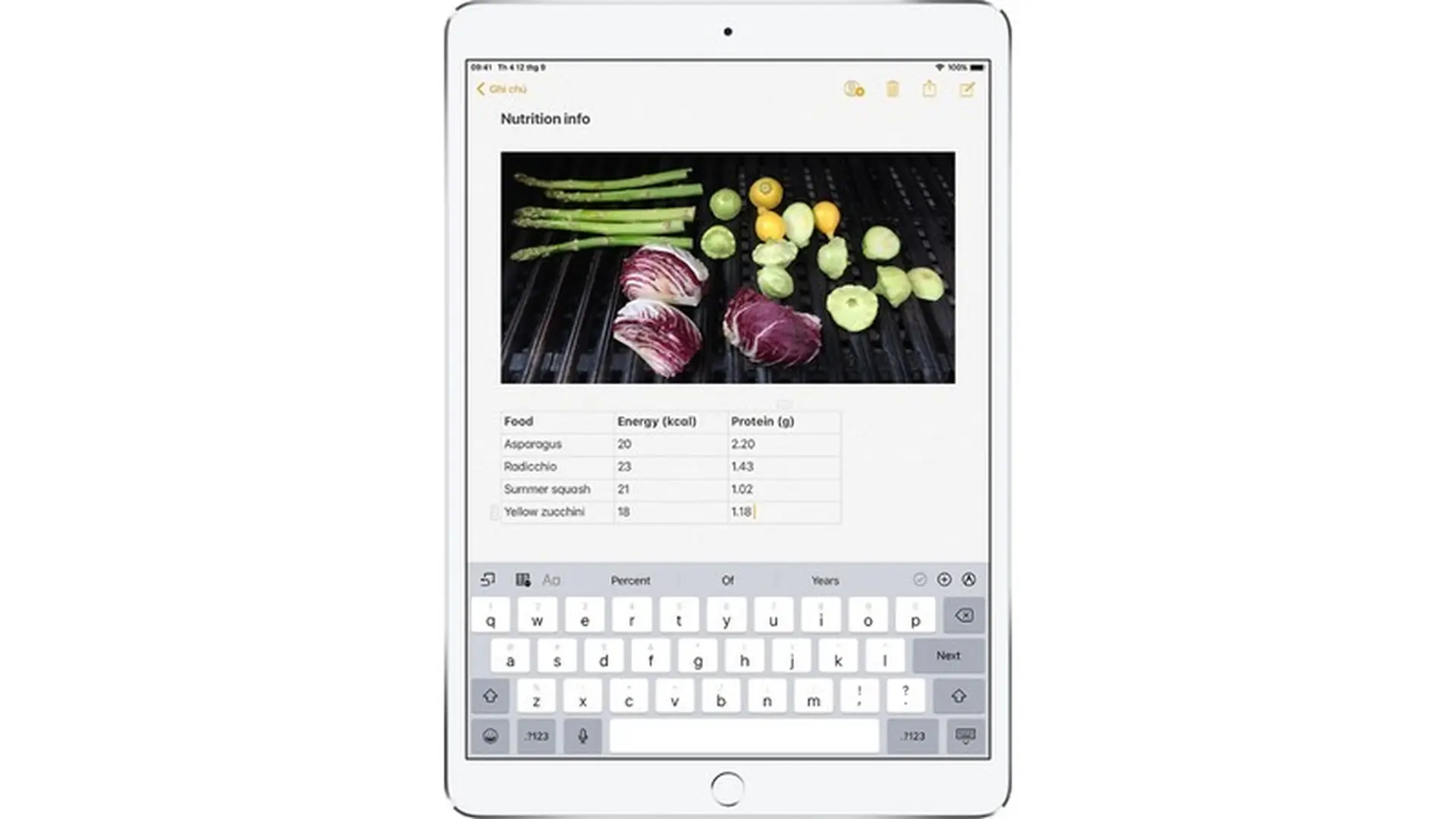 Khóa ghi chú trên iPad