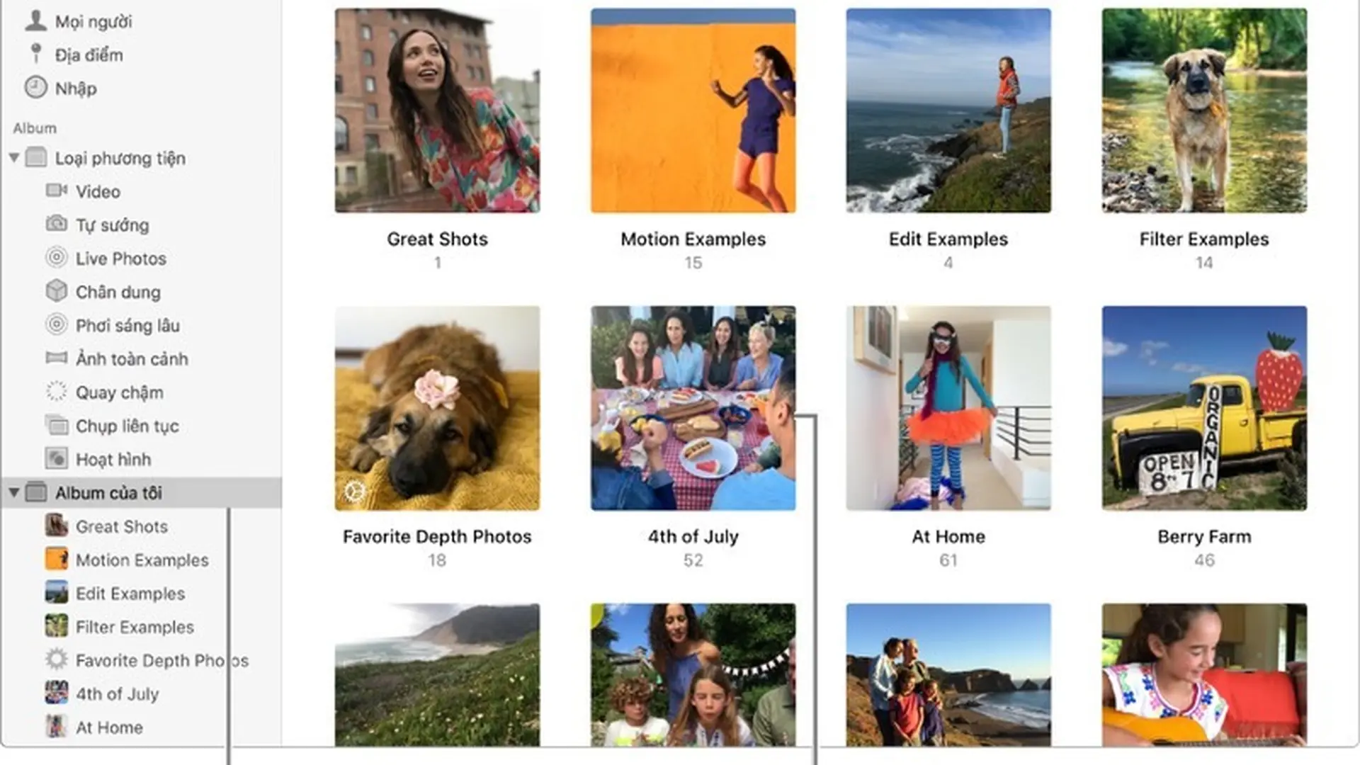 Album trong Ảnh trên macOS Big Sur là gì?