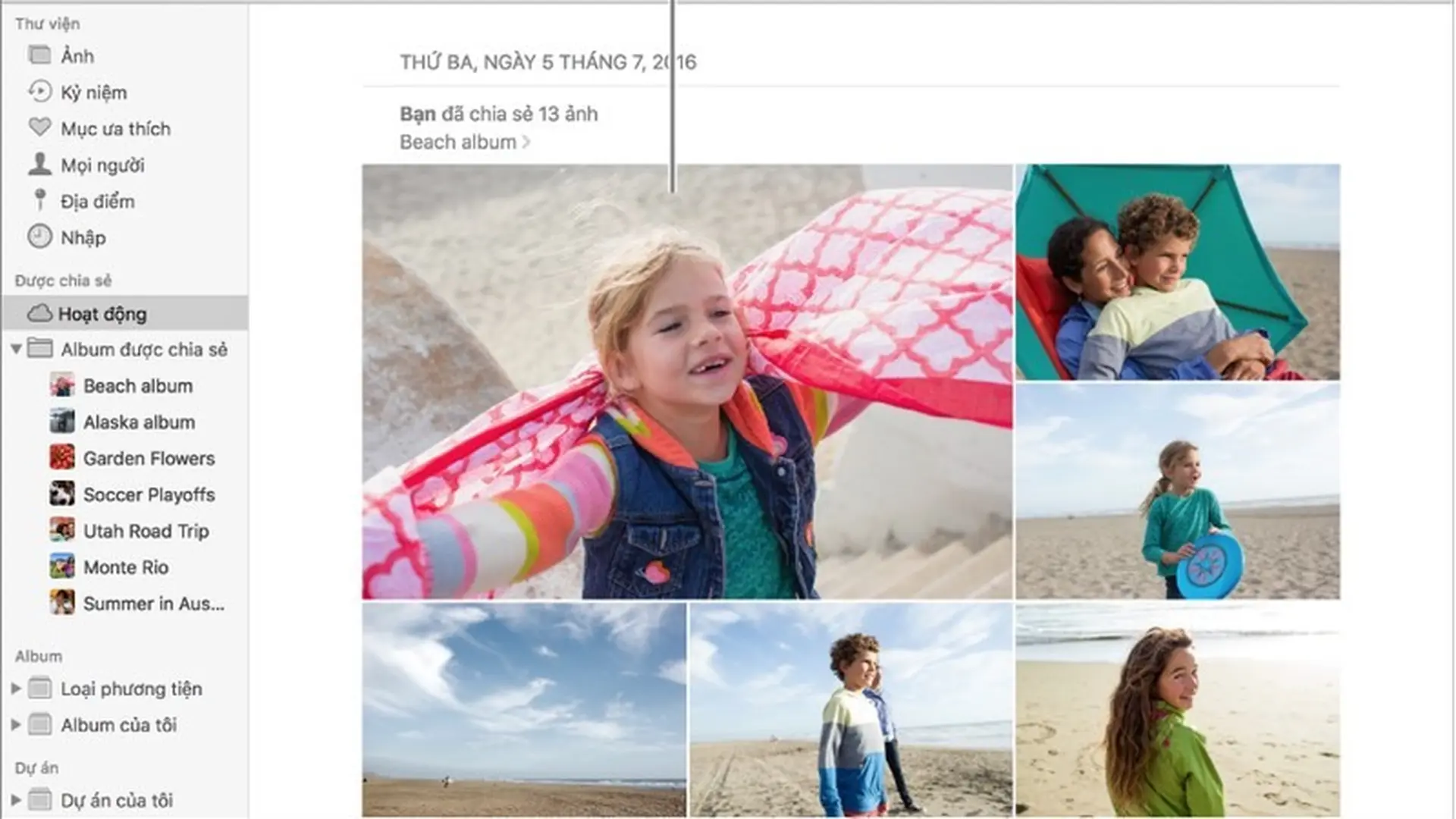 Tạo album được chia sẻ trong Ảnh trên macOS Big Sur