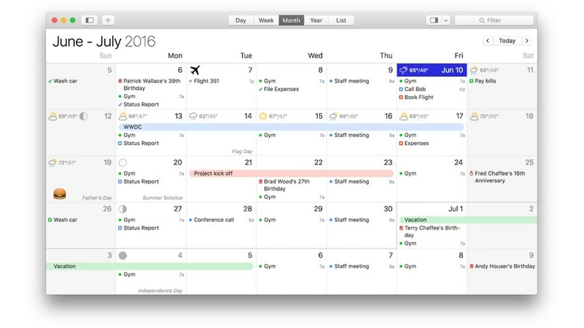 Đăng ký lịch trên macOS Big Sur