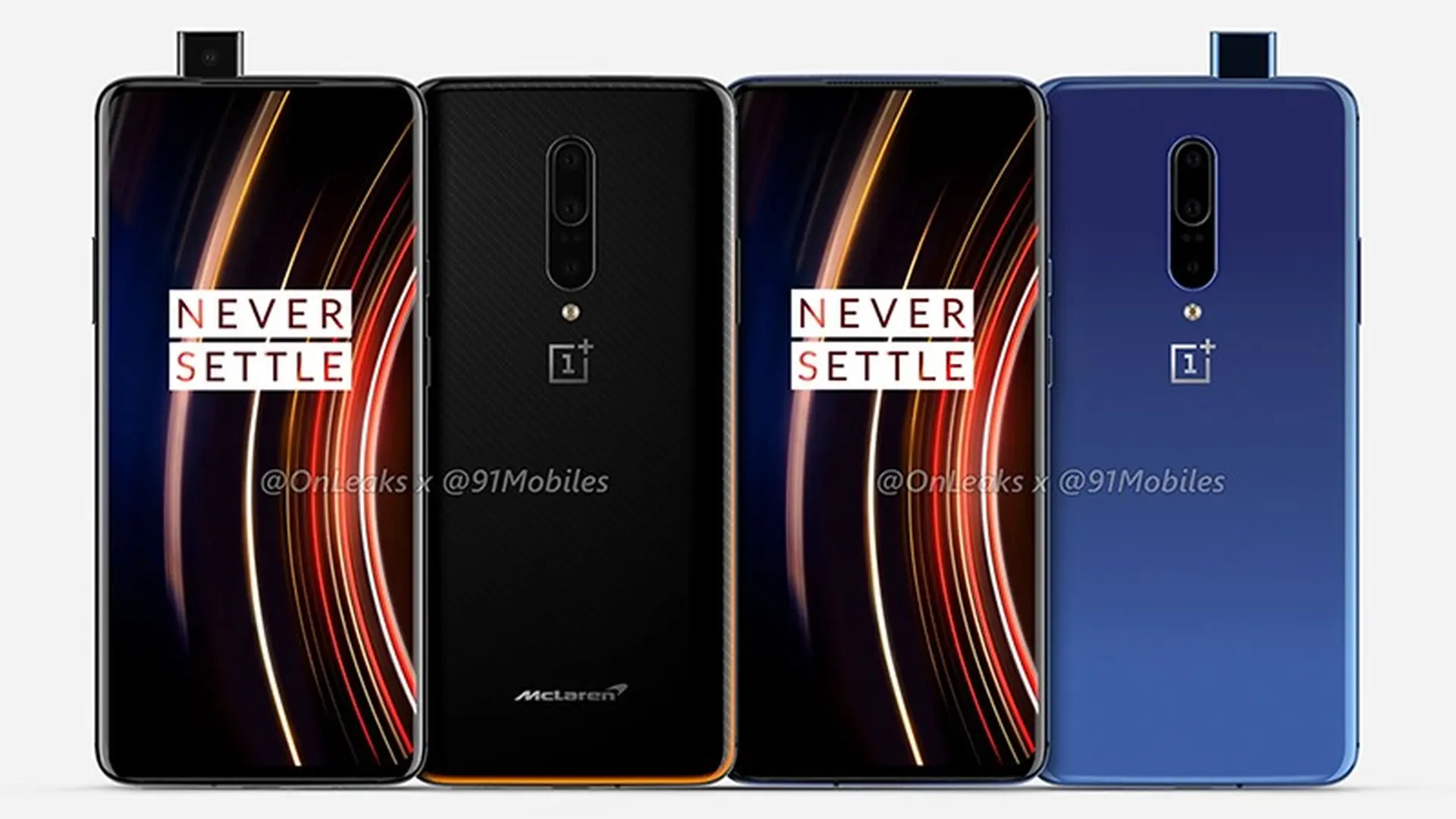 OnePlus 7T Pro và OnePlus 7T Pro McLaren Edition lộ diện tuyệt đẹp