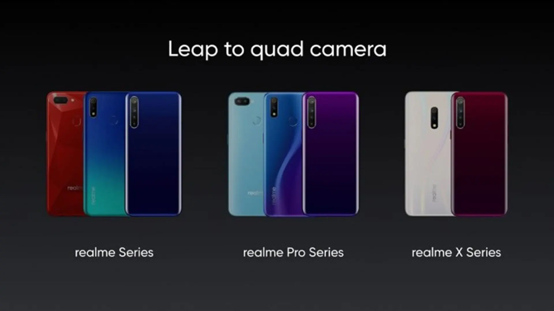 Ba smartphone Realme với 4 camera sau sẽ ra mắt vào tháng 10 tới