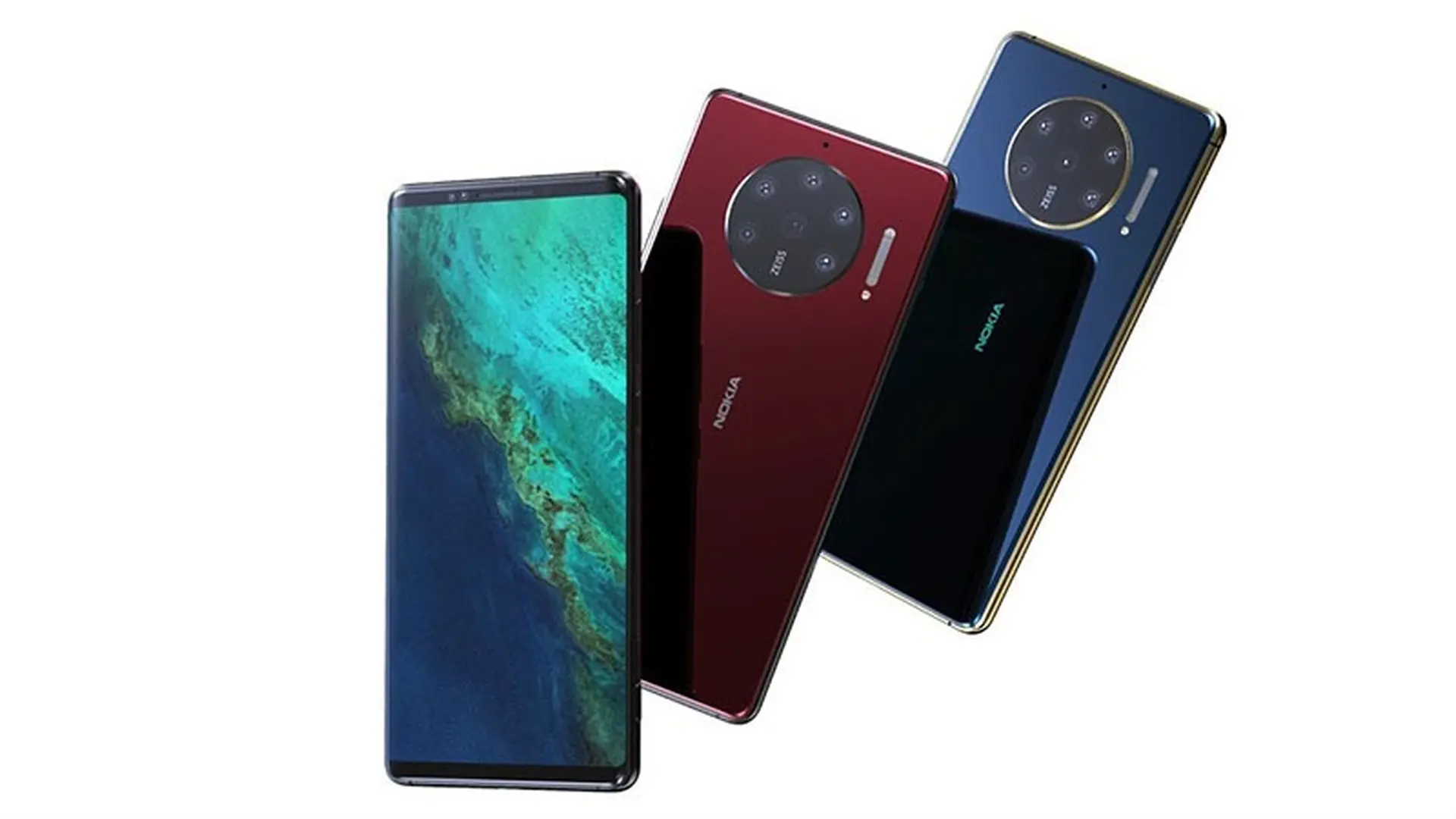 Tròn mắt trước ý tưởng Nokia 10 PureView với màn hình không viền 90Hz, 6 camera sau