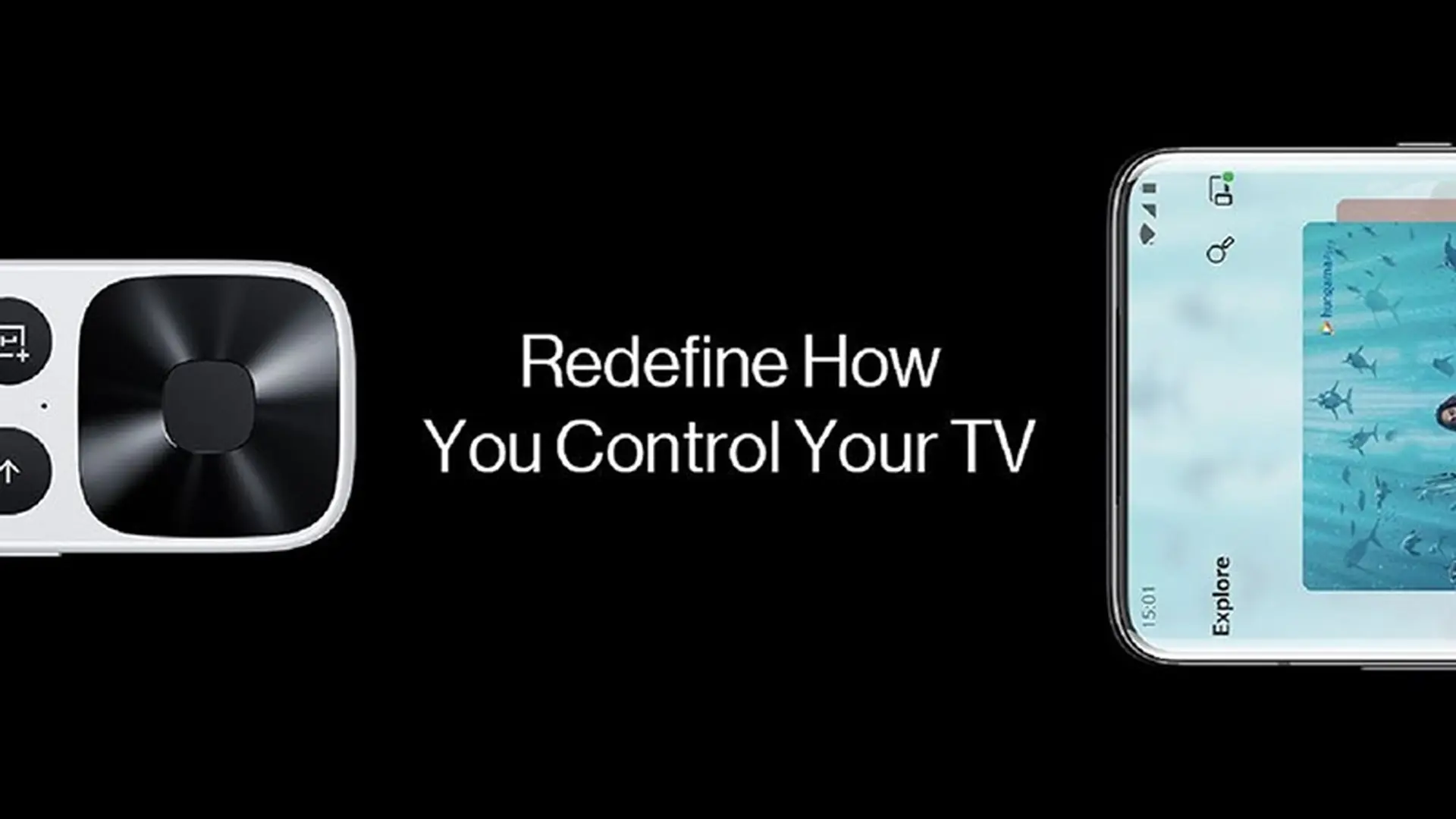 OnePlus TV có thể dùng smartphone để điều khiển và nhập văn bản