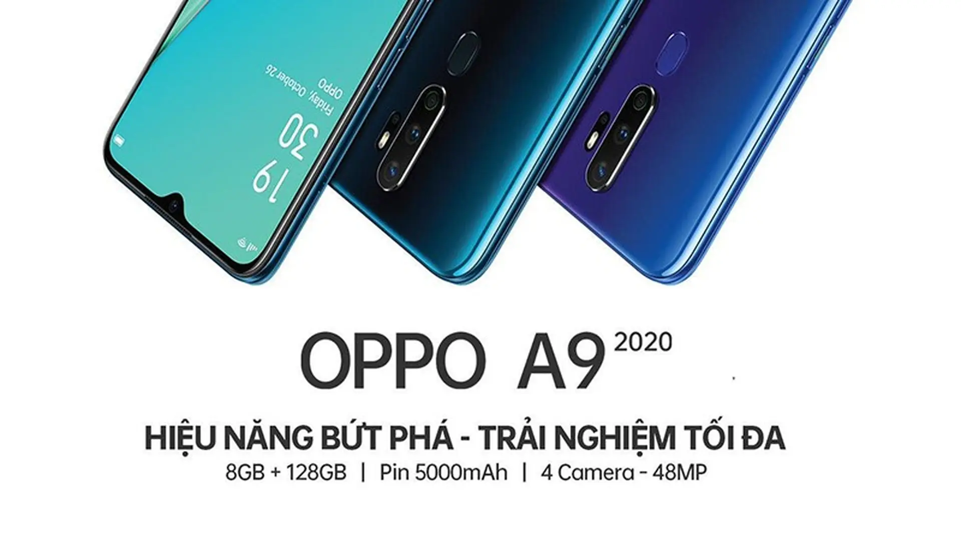 OPPO A9 2020 bất ngờ lộ diện với màn hình giọt nước, 4 camera sau 48MP, pin 5,000 mAh