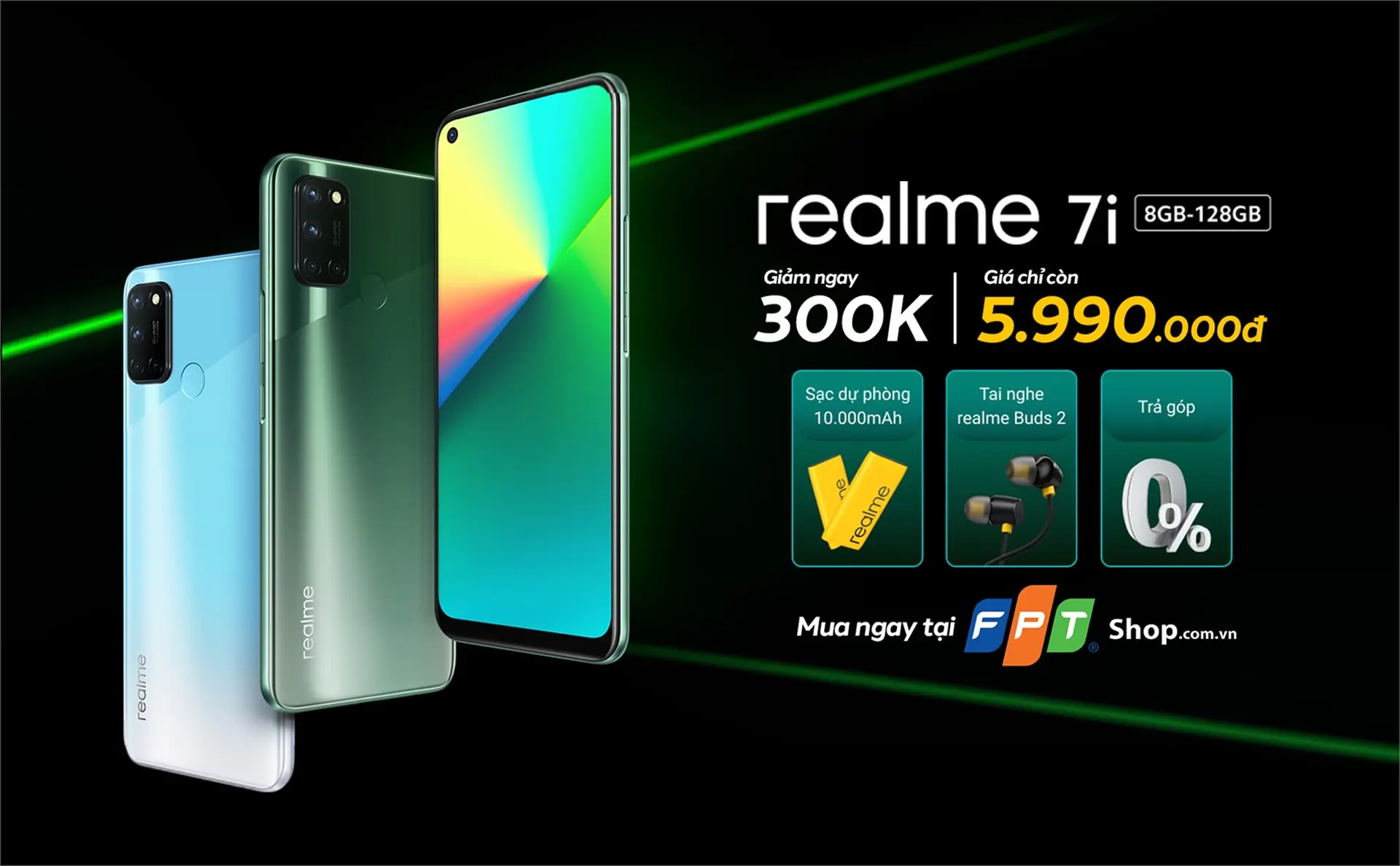 Nhận quà đến 1.098.000 đồng khi đặt trước Realme 7i  tại FPT Shop
