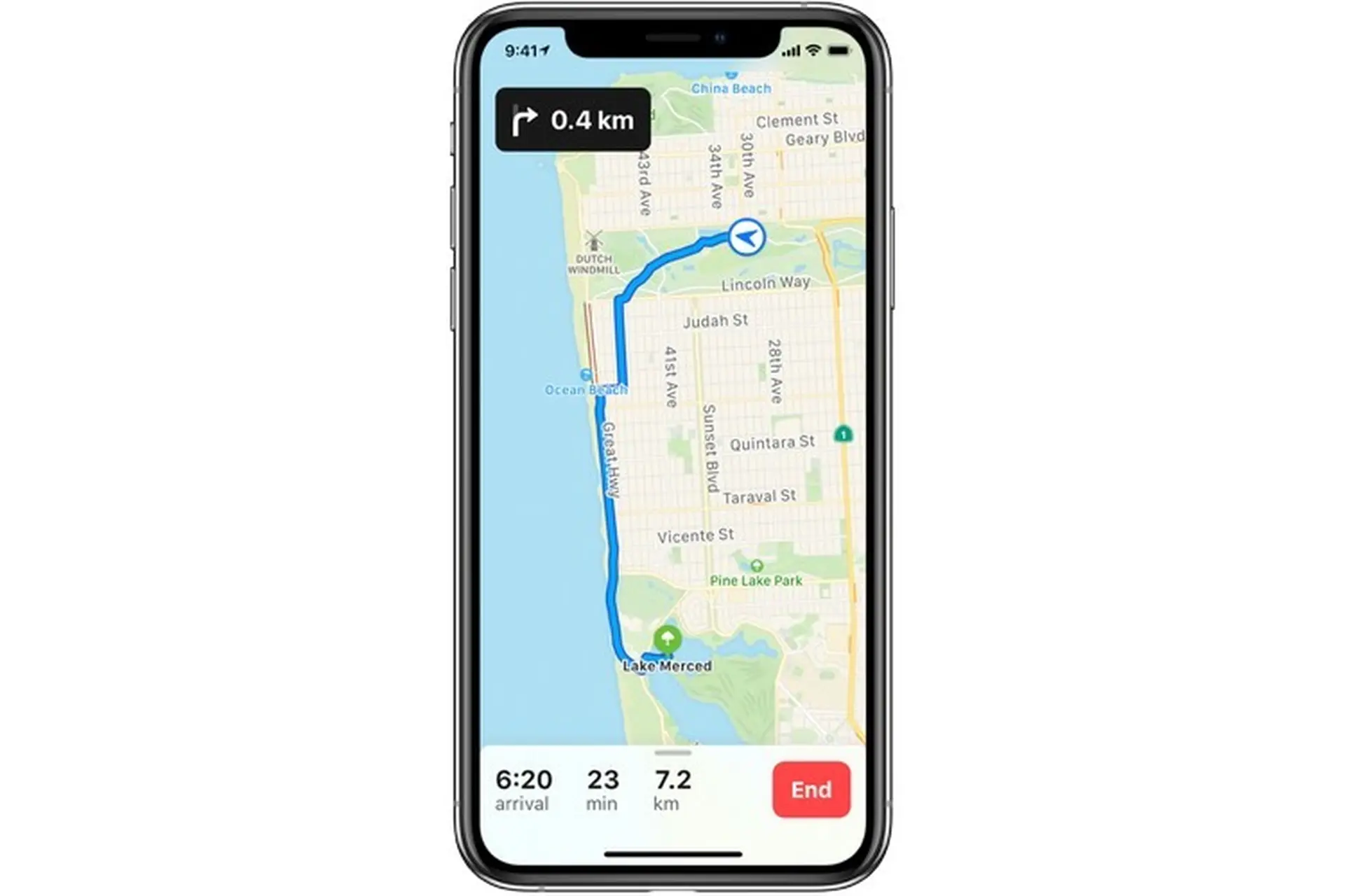 Xem tổng quan về lộ trình của bạn hoặc các chỉ đường trong danh sách trong Bản đồ trên iOS 14