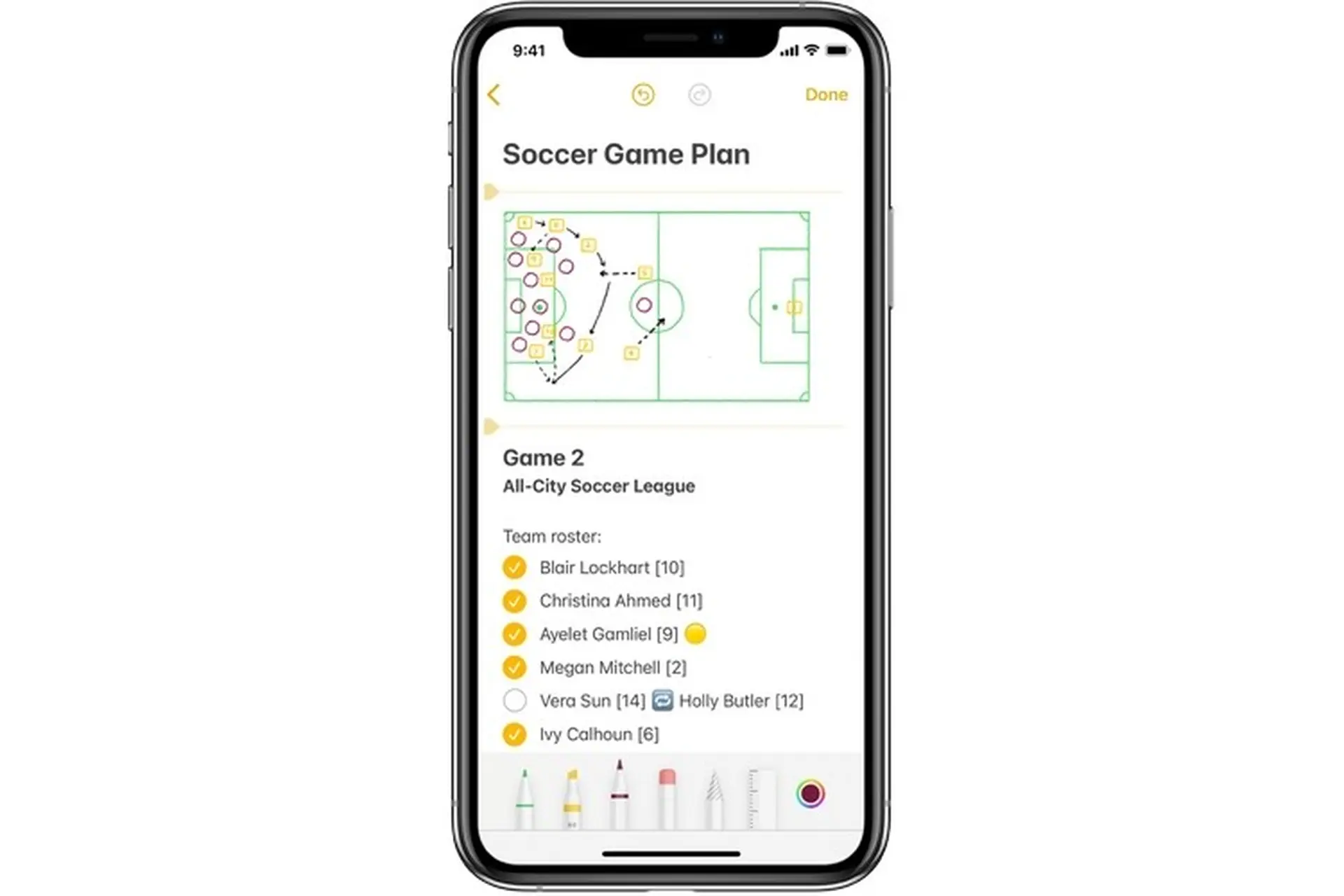 Vẽ hoặc viết trong Ghi chú trên iOS 14