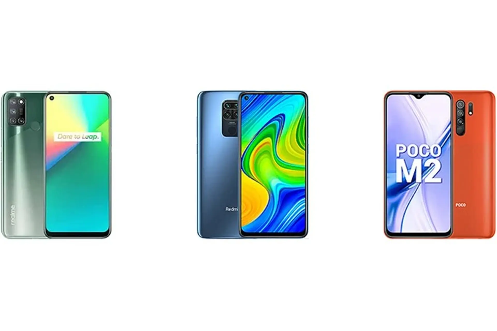 So sánh cấu hình bộ ba smartphone Realme 7i, Xiaomi Redmi Note 9 và Xiaomi POCO M2
