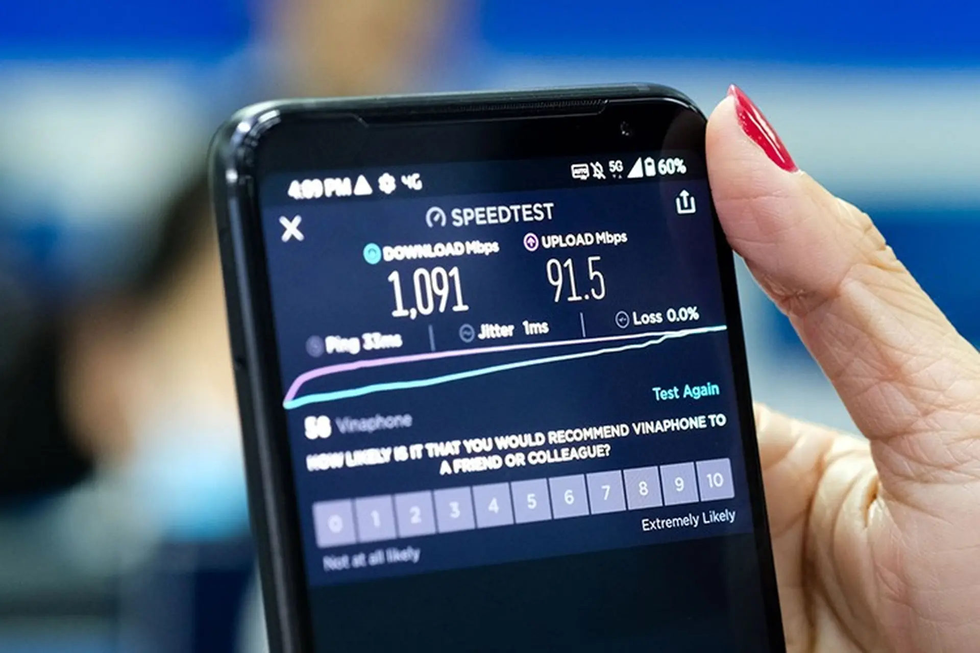 Vinaphone thử nghiệm mạng 5G tại Việt Nam, tốc độ tối đa 1Gbps