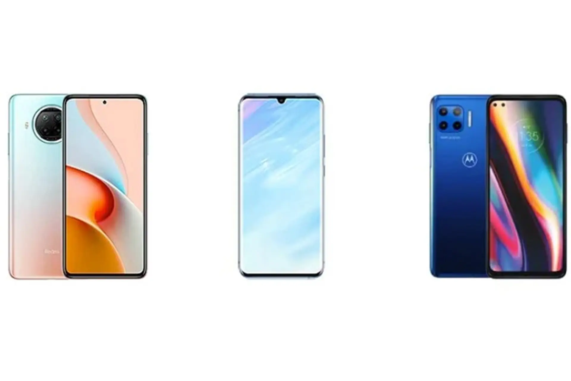 So sánh Redmi Note 9 Pro 5G với ZTE Blade 20 Pro 5G và Motorola Moto G 5G Plus