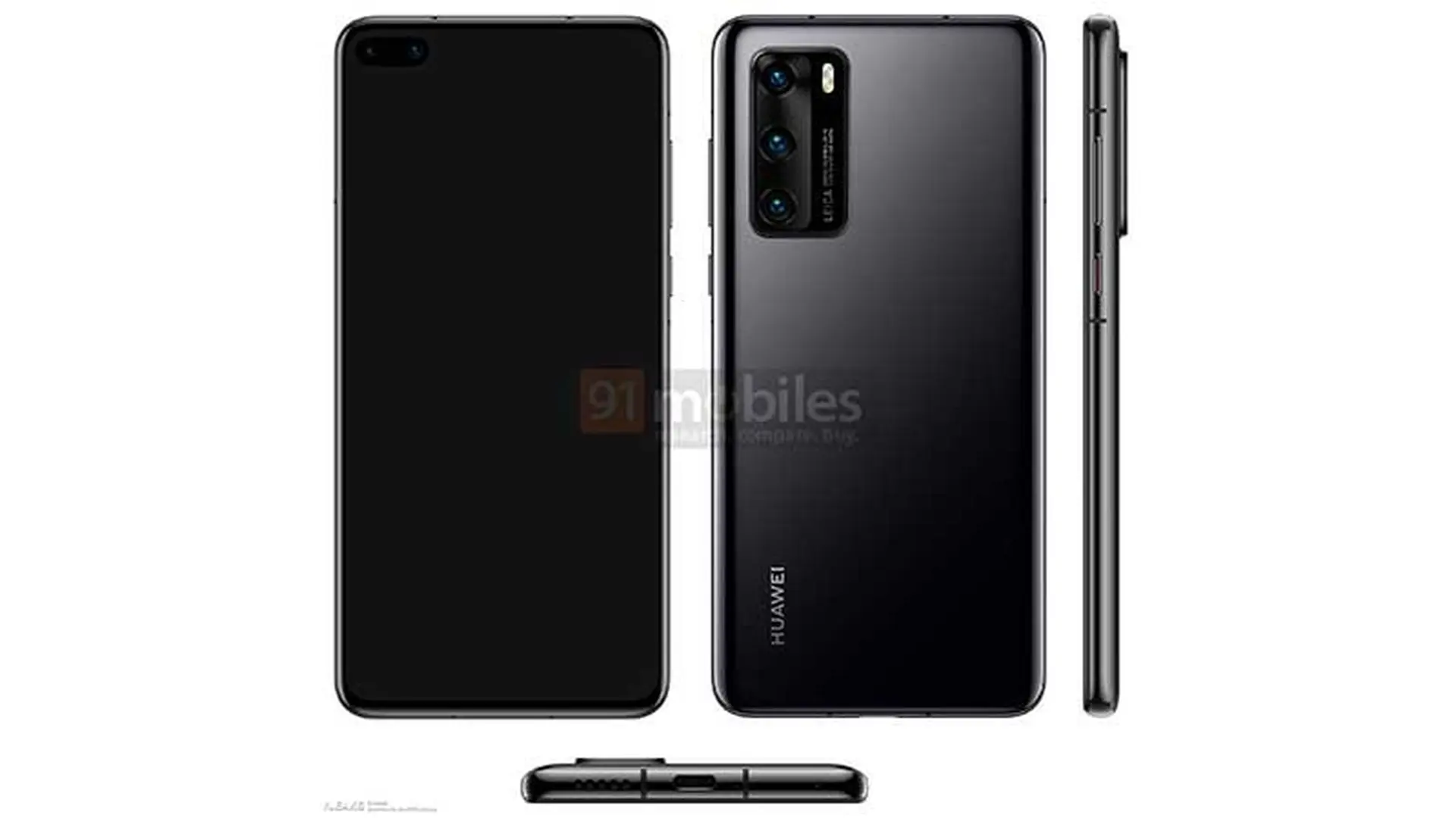 Rò rỉ toàn bộ thiết kế của Huawei P40
