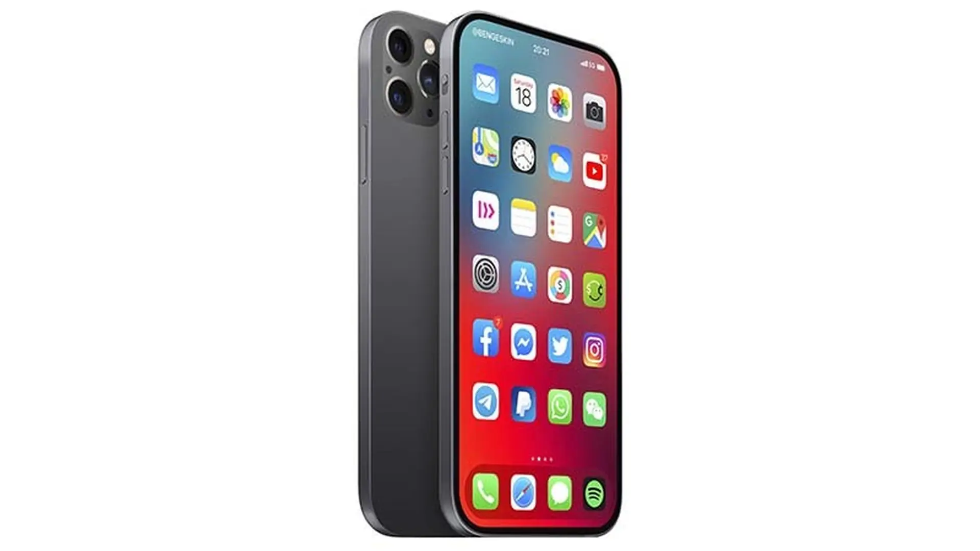 Tròn mắt trước concept iPhone 2021 với màn hình hoàn toàn không viền tuyệt đẹp