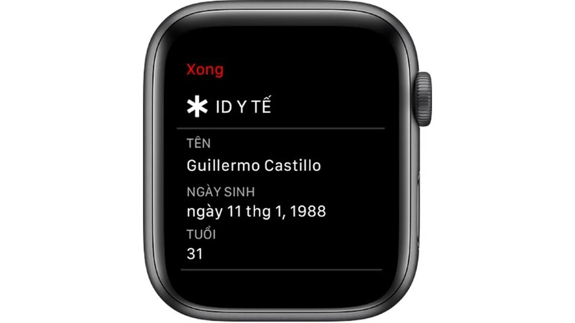 Tạo ID y tế khẩn cấp trên watchOS 6