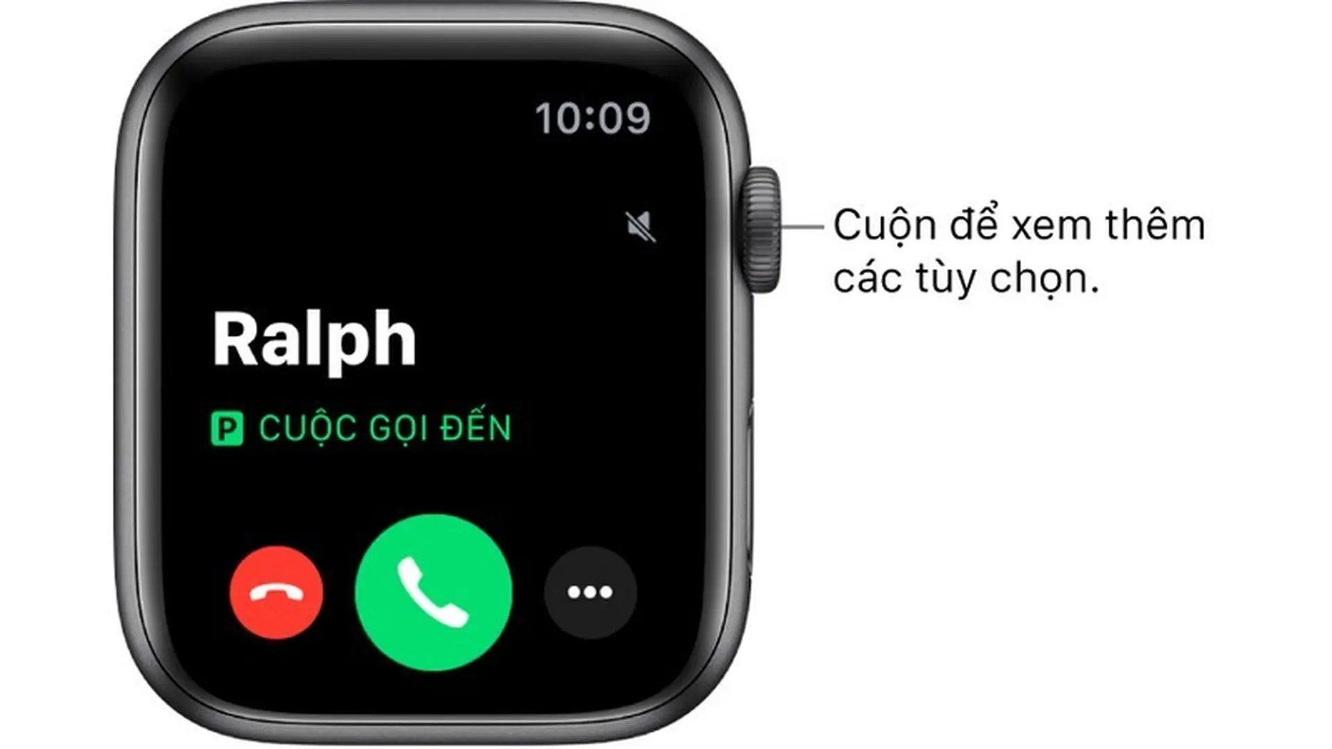 Trả lời cuộc gọi điện thoại trên watchOS 6