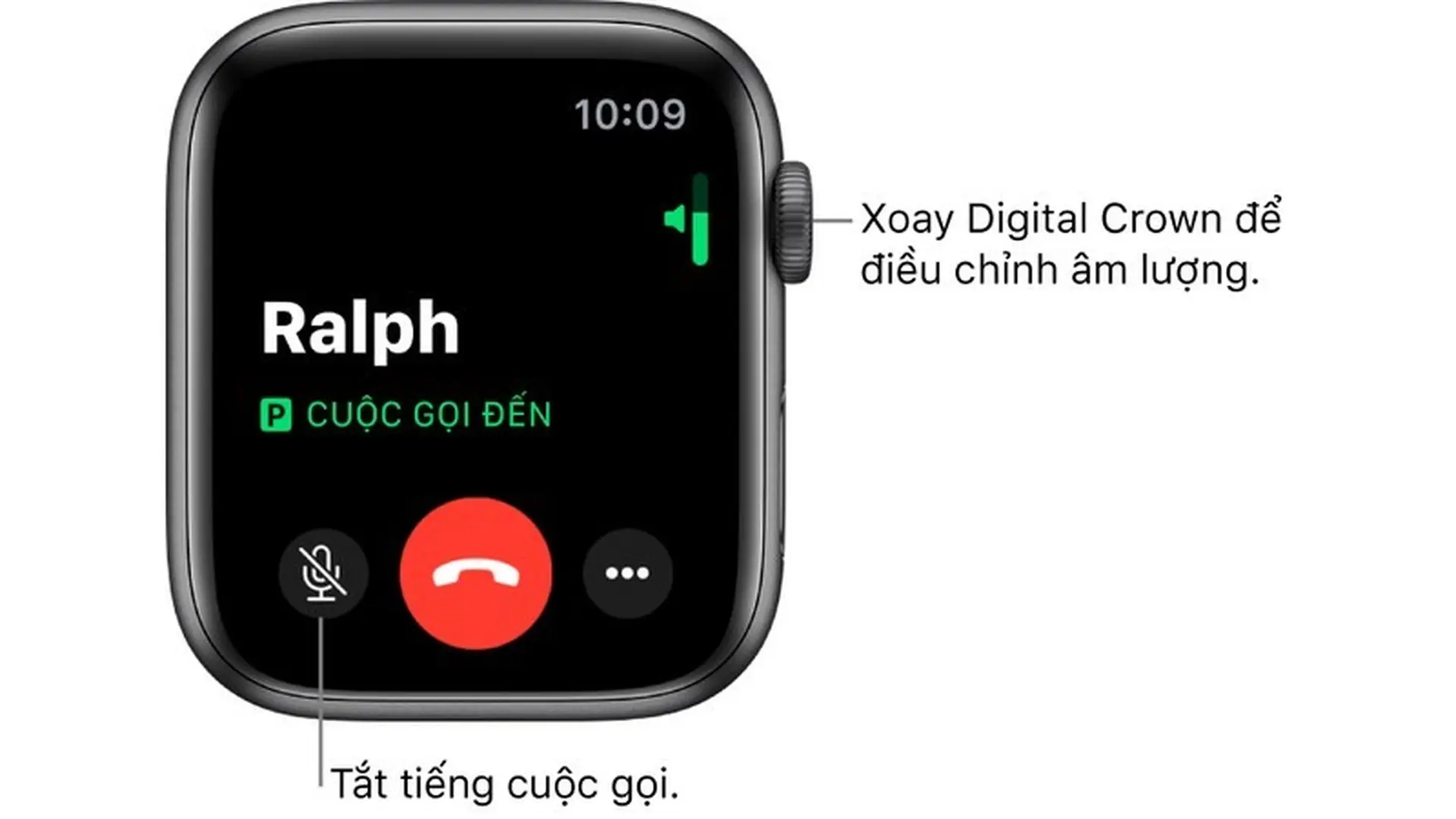 Thực hiện cuộc gọi điện thoại trên watchOS 6
