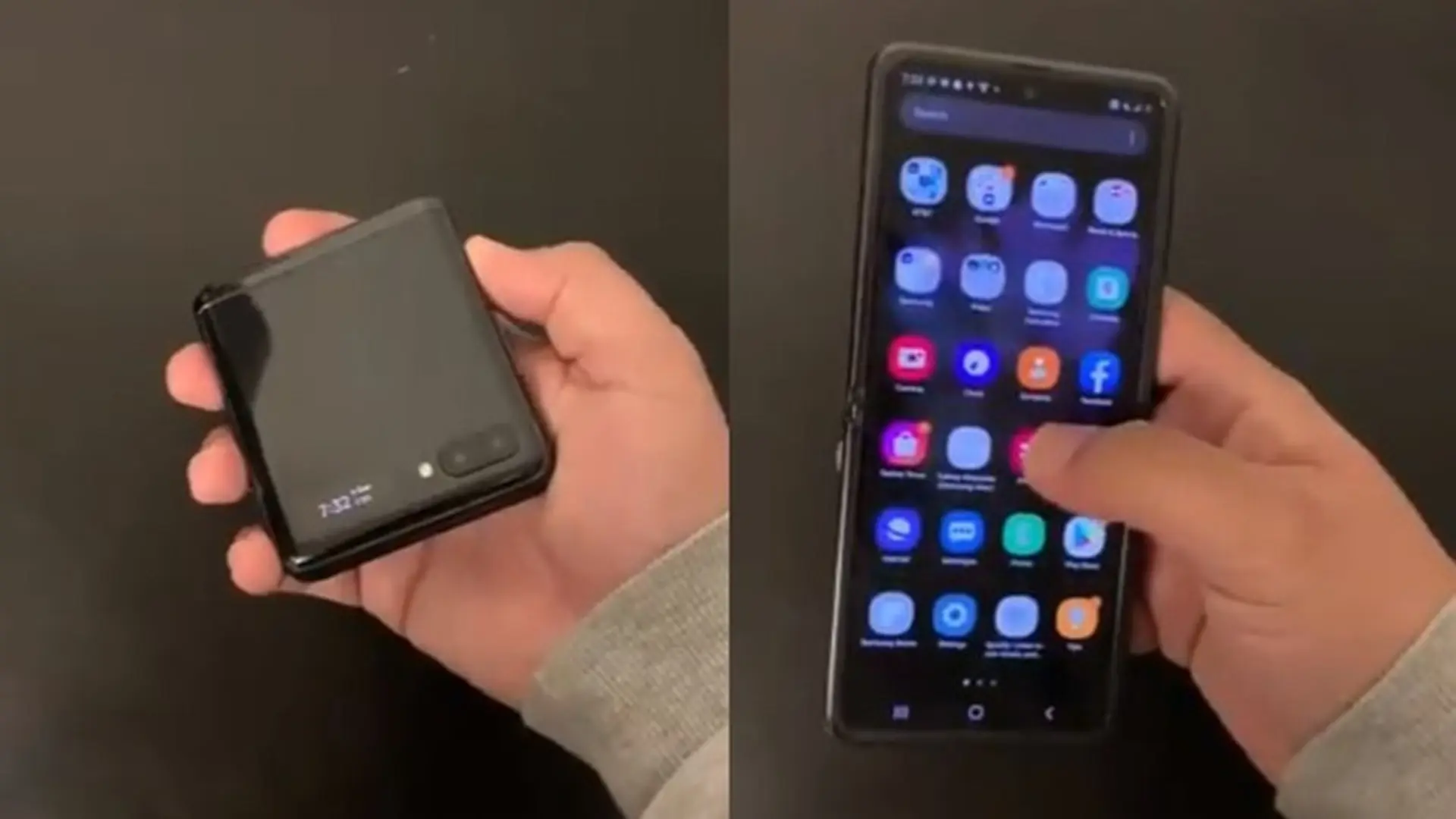 Video trên tay sắc nét cho thấy giao diện Samsung Galaxy Z Flip