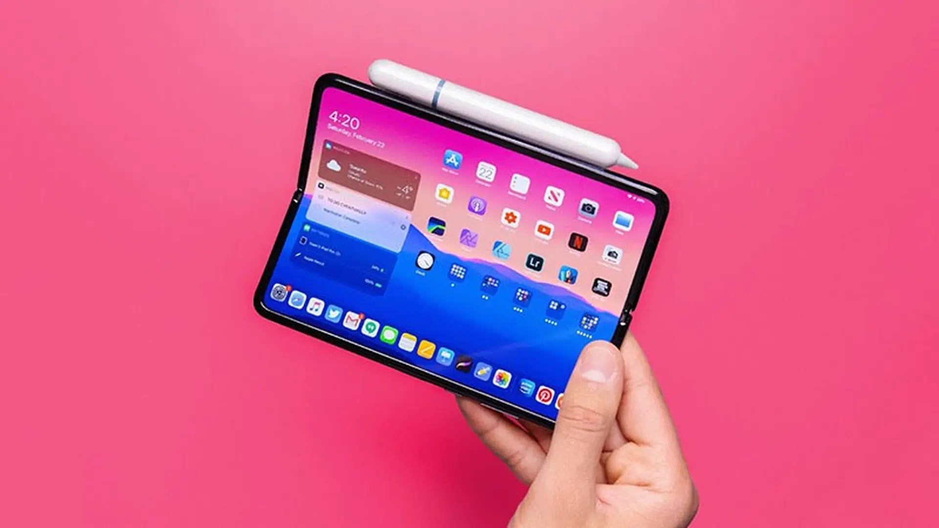 Mời chiêm ngưỡng concept Apple iPad Pro màn hình gập với thiết kế tuyệt đẹp