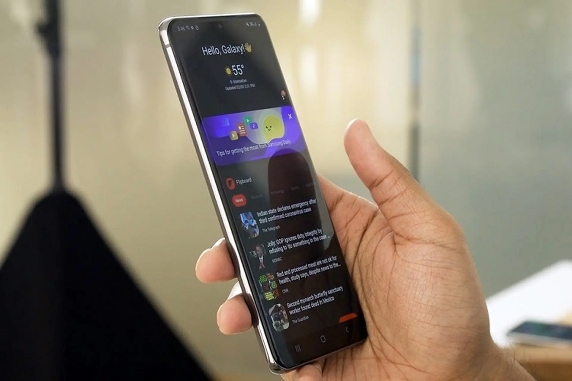 Cách để tắt thanh công cụ chụp màn hình trên Samsung Galaxy S20