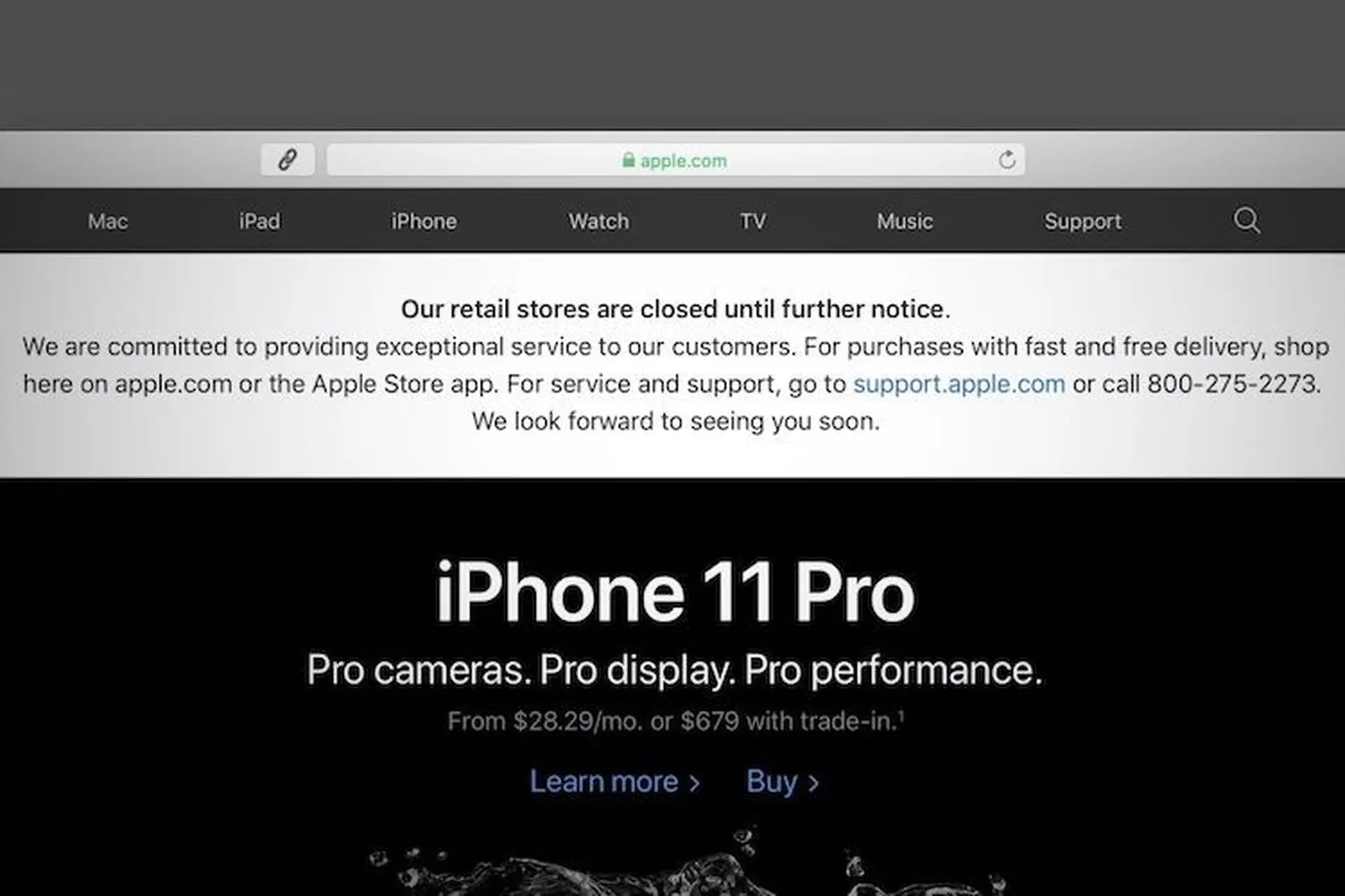 Apple điều chỉnh thông báo thời gian mở cửa Apple Store trên website