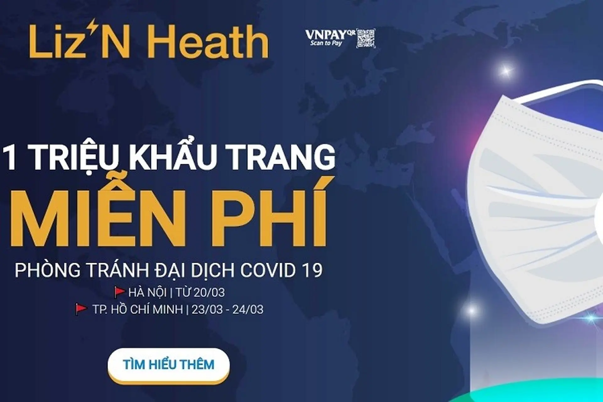 Thủ thuât nhận ngay 5 khẩu trang than hoạt tính kháng khuẩn miễn phí tại Hà Nội và TP.HCM, bảo vệ mình trong mùa dịch Covid-19