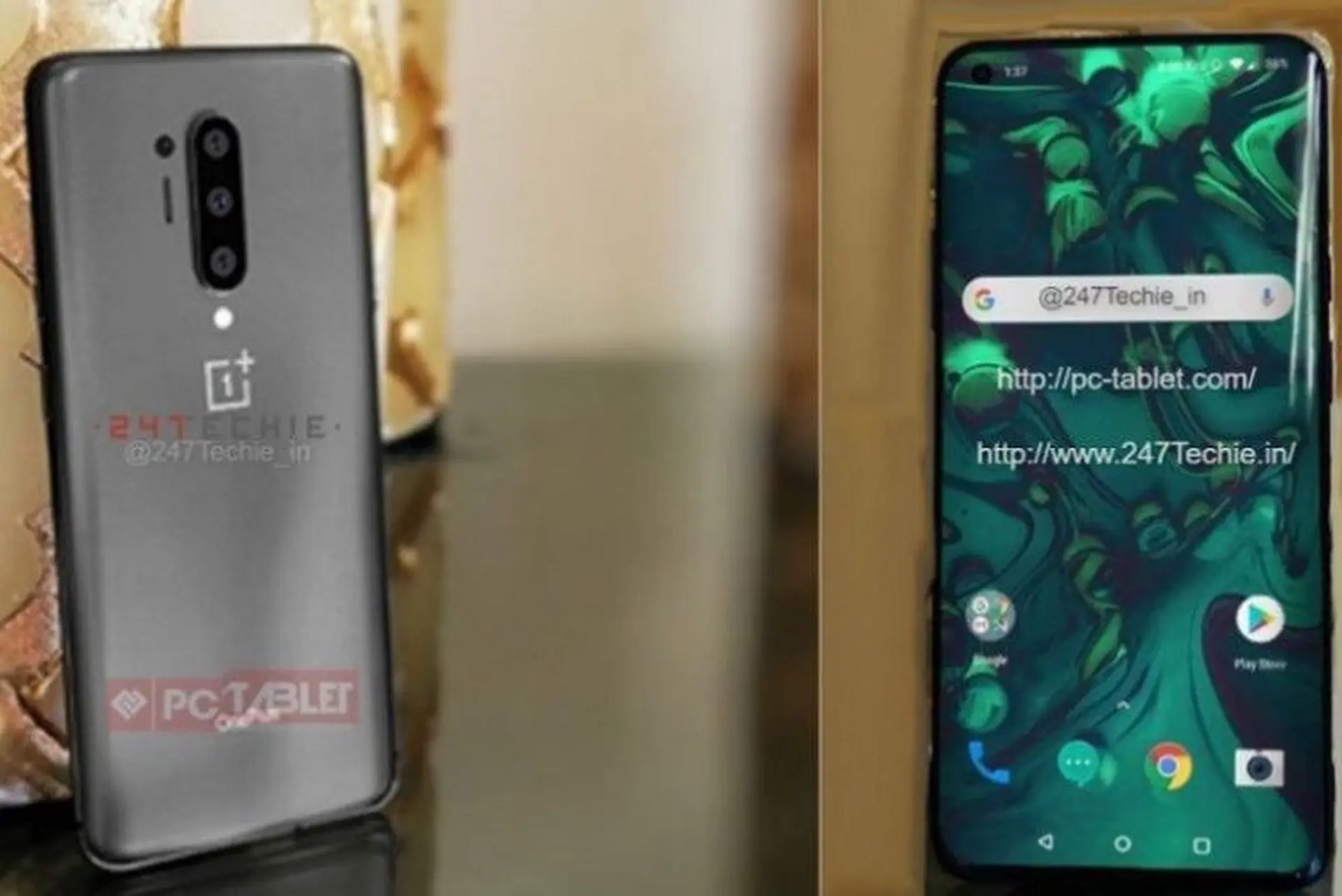 OnePlus 8 Pro lộ ảnh thực tế với màn hình “nốt ruồi”, hệ thống 3 camera