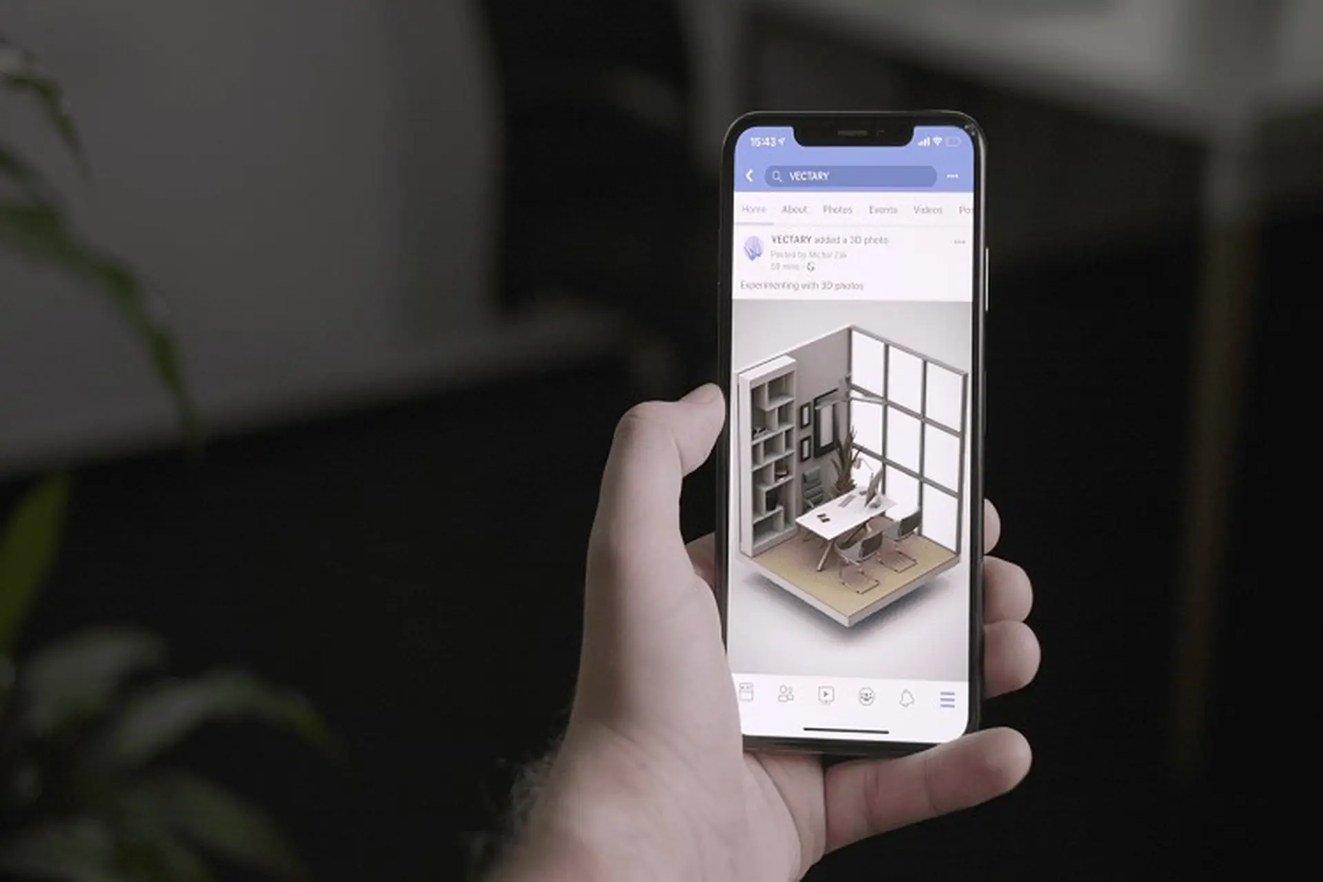 Facebook đã cho phép tạo ra ảnh 3D không cần chế độ chụp Portrait