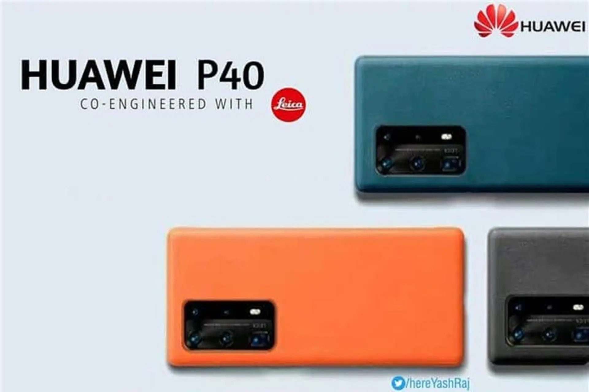 Huawei P40 Pro lộ poster quảng cáo với 5 tùy chọn màu sắc trẻ trung