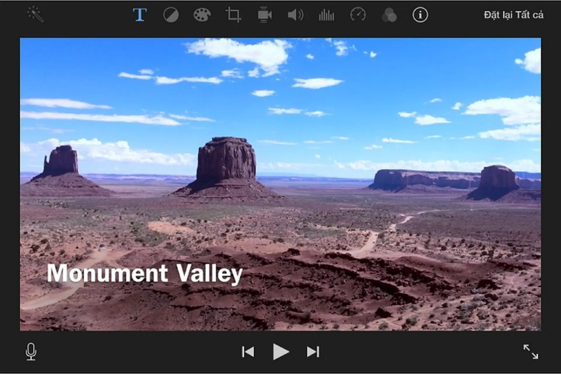 Thêm tiêu đề trên iMovie