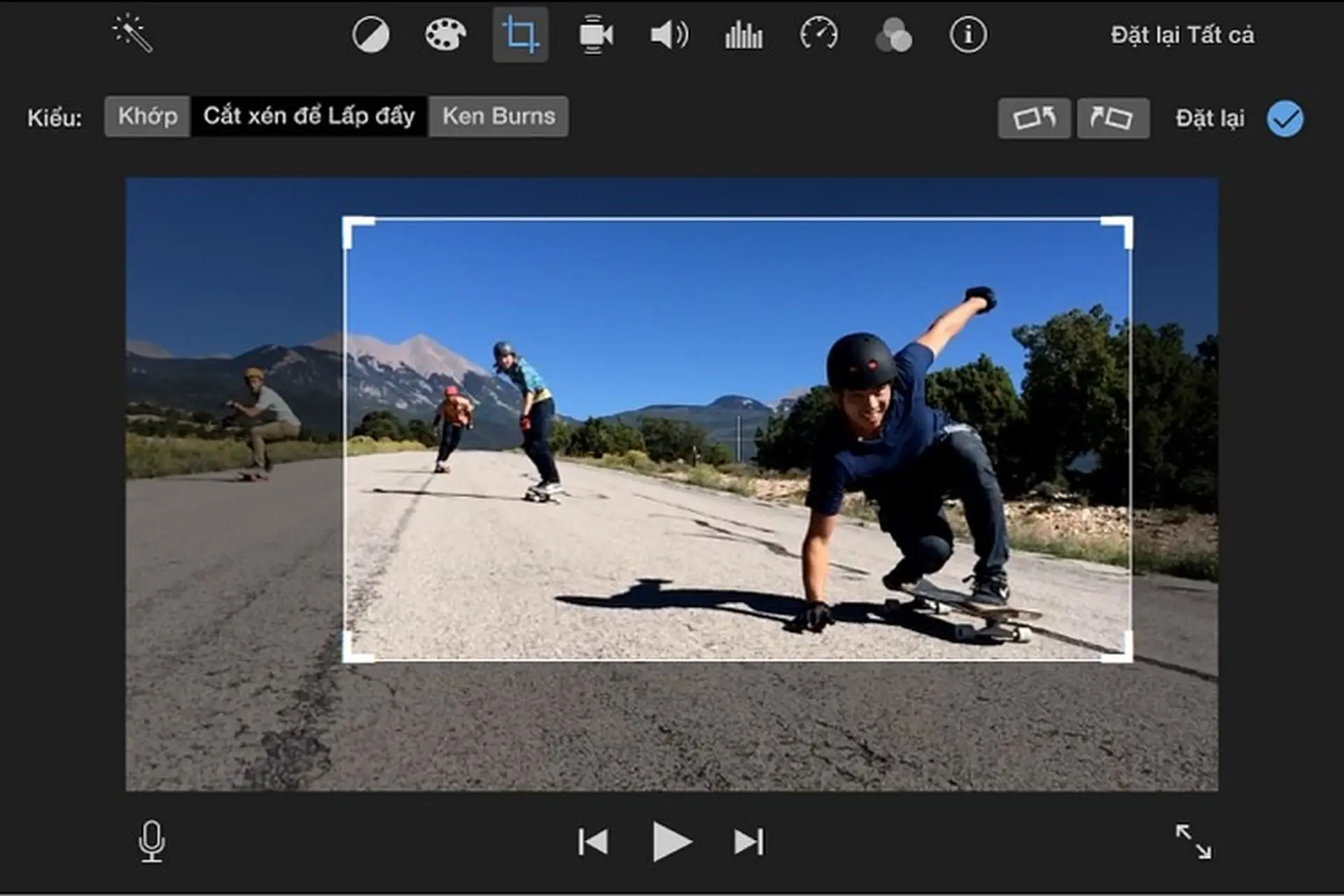 Cắt xén clip trên iMovie