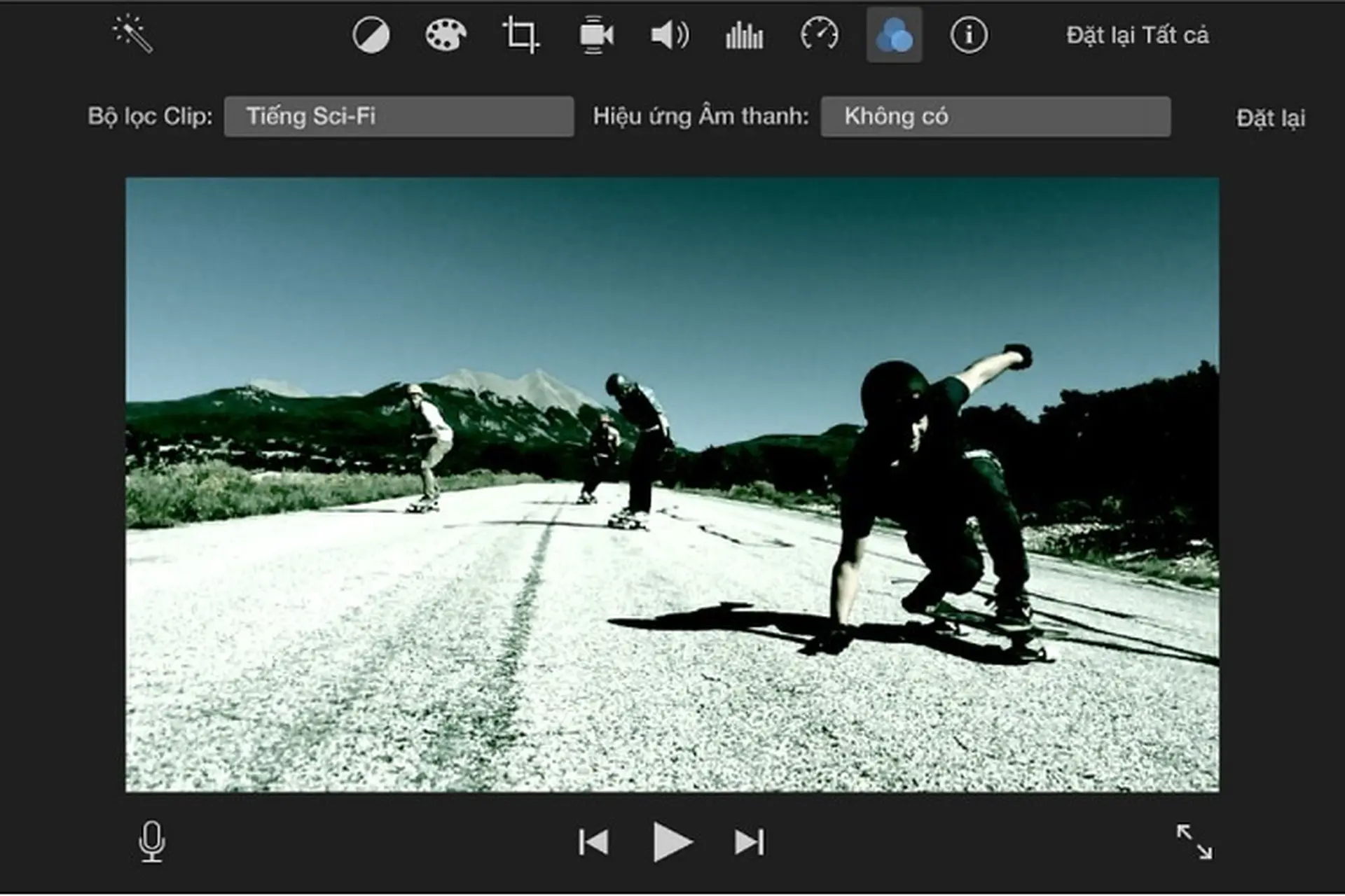 Thêm hiệu ứng video trên iMovie