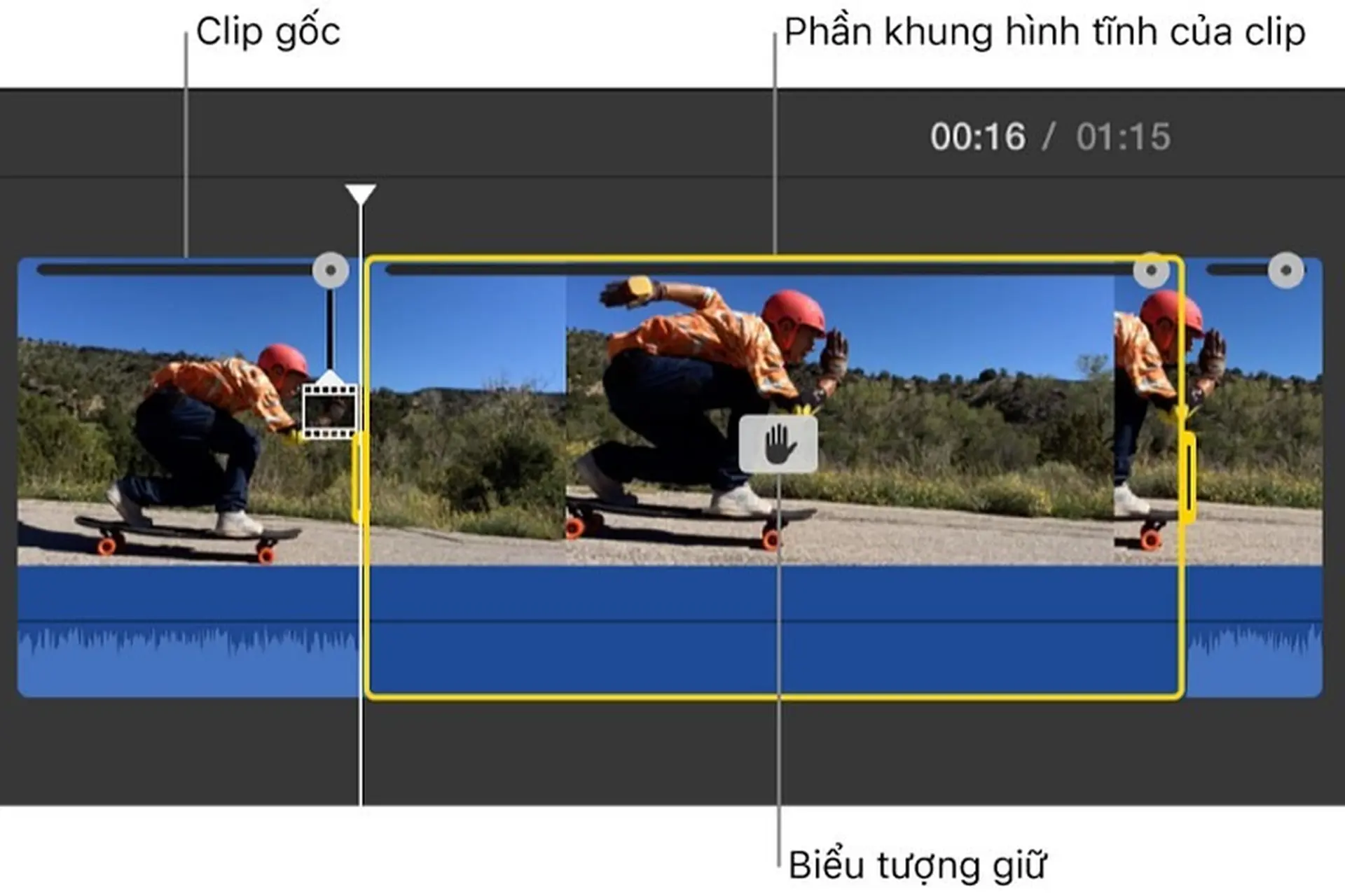 Thêm khung hình tĩnh trên iMovie