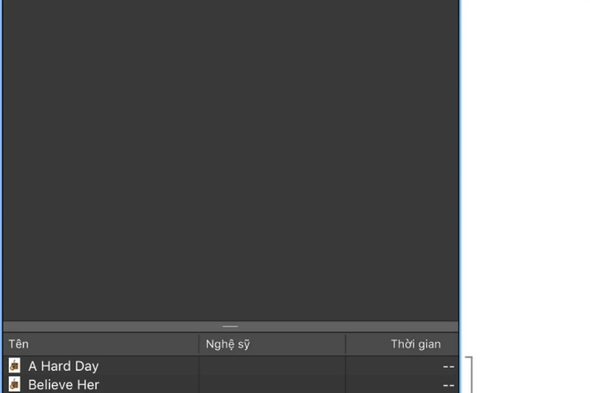 Trình duyệt phương tiện trên GarageBand