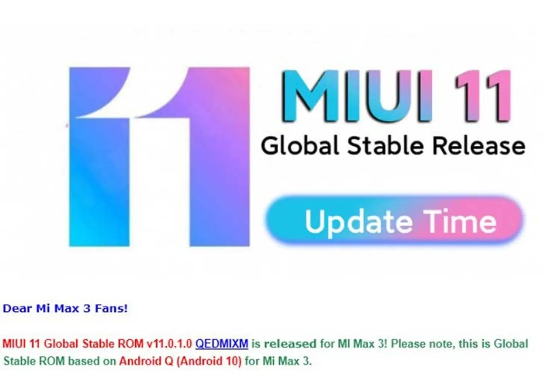 Xiaomi Mi Max 3 và Mi 8 Lite bắt đầu được cập nhật MIUI 11 dựa trên Android 10