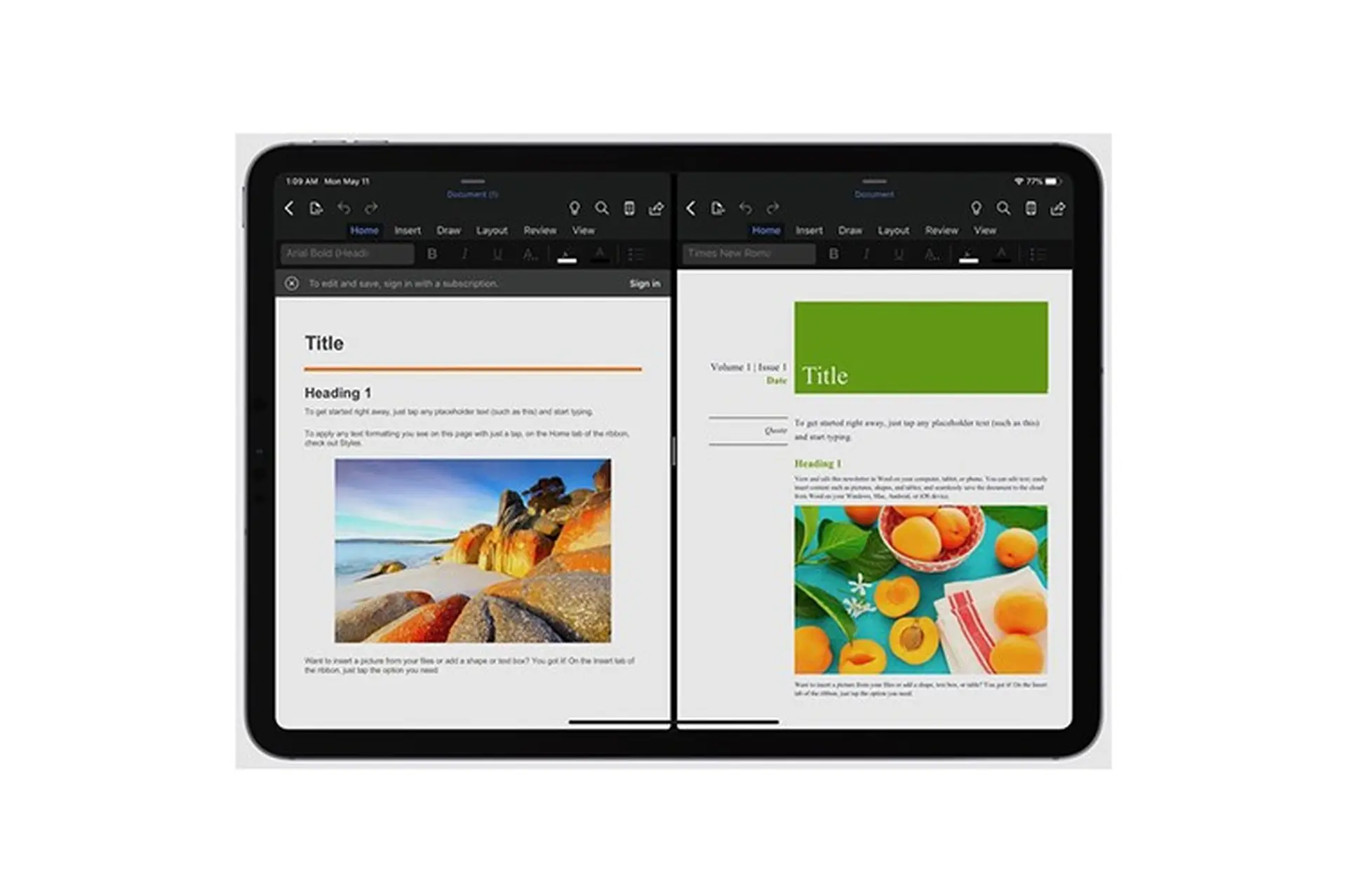 Microsoft Word và PowerPoint cho iPad hiện đã hỗ trợ chế độ Split View