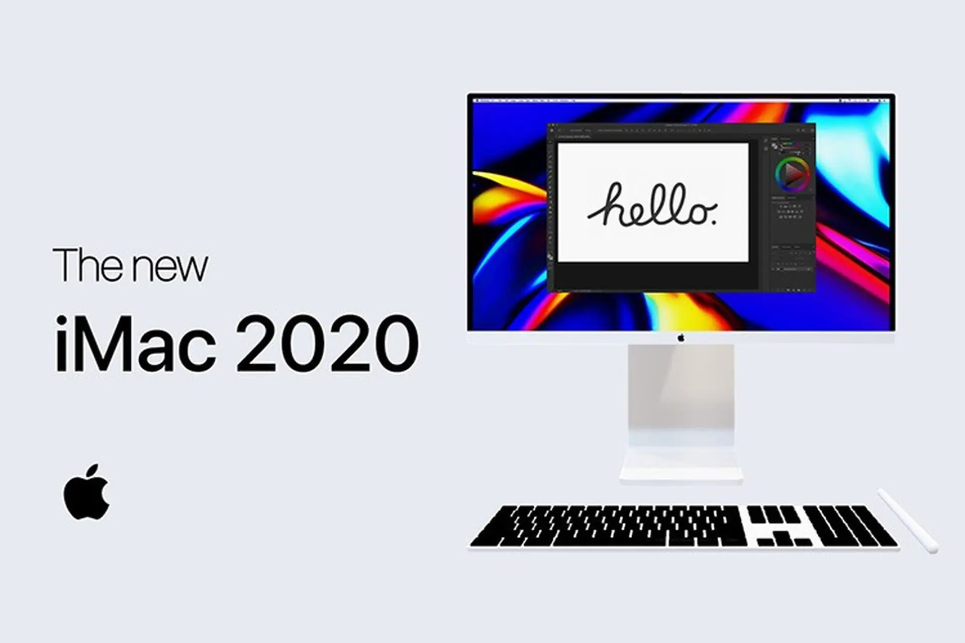 Tròn mắt trước concept iMac 2020 với thiết kế được vay mượn từ Pro Display XDR
