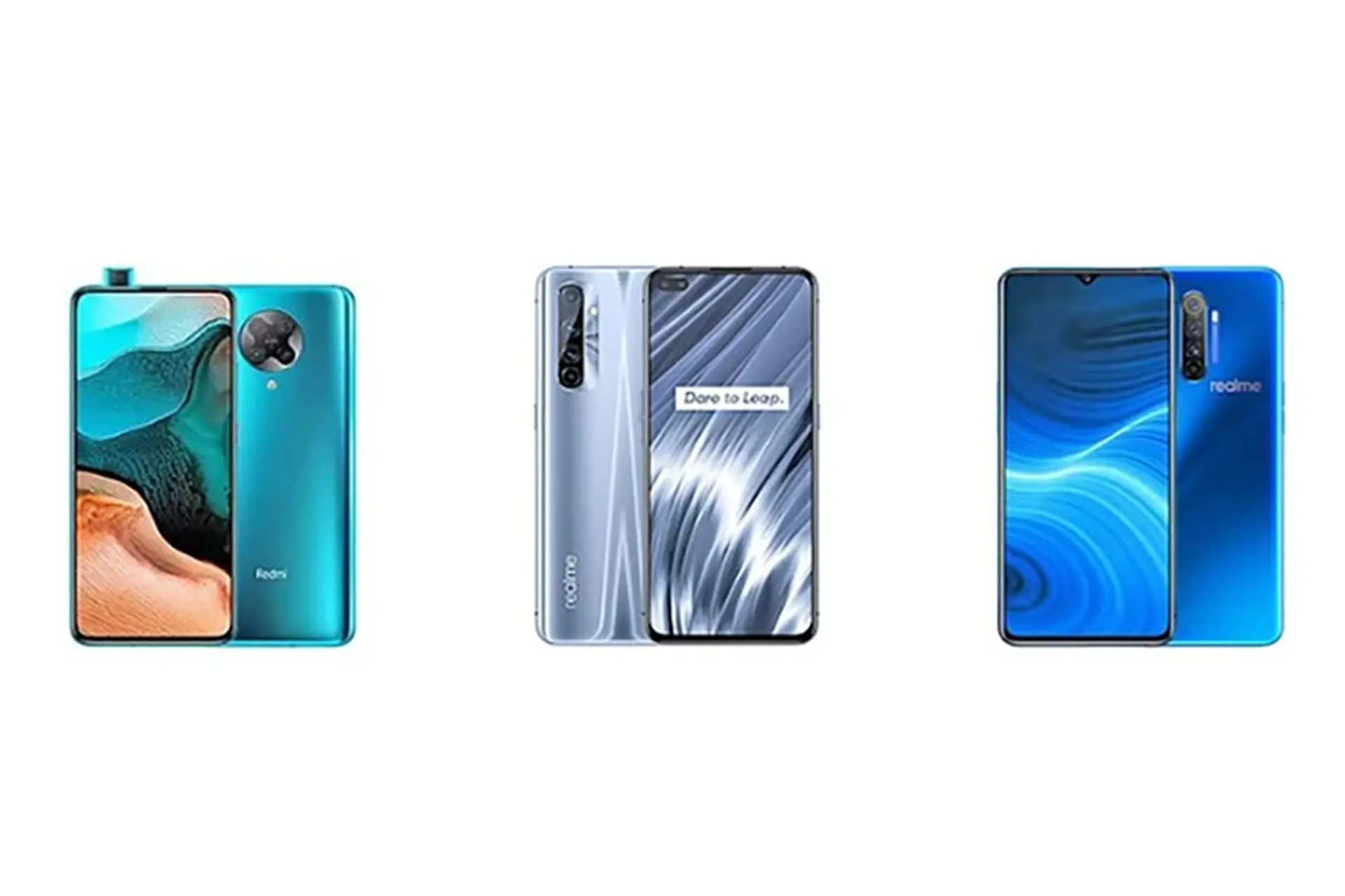 So sánh cấu hình Redmi K30 Pro với Realme X50 Pro Player và Realme X2 Pro