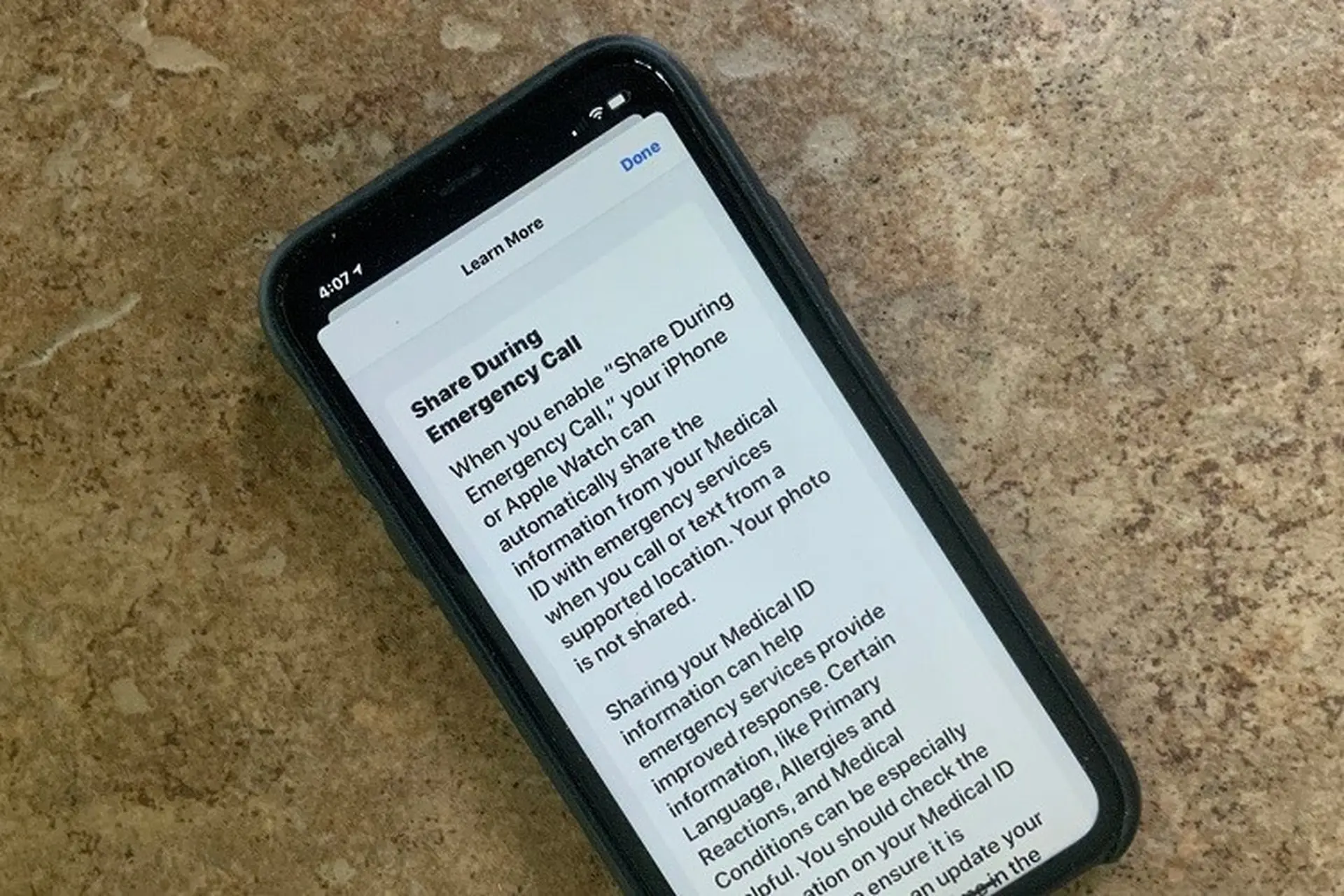 iOS 13.5 beta 4 cho phép chia sẻ thông tin y tế trong trường hợp khẩn cấp
