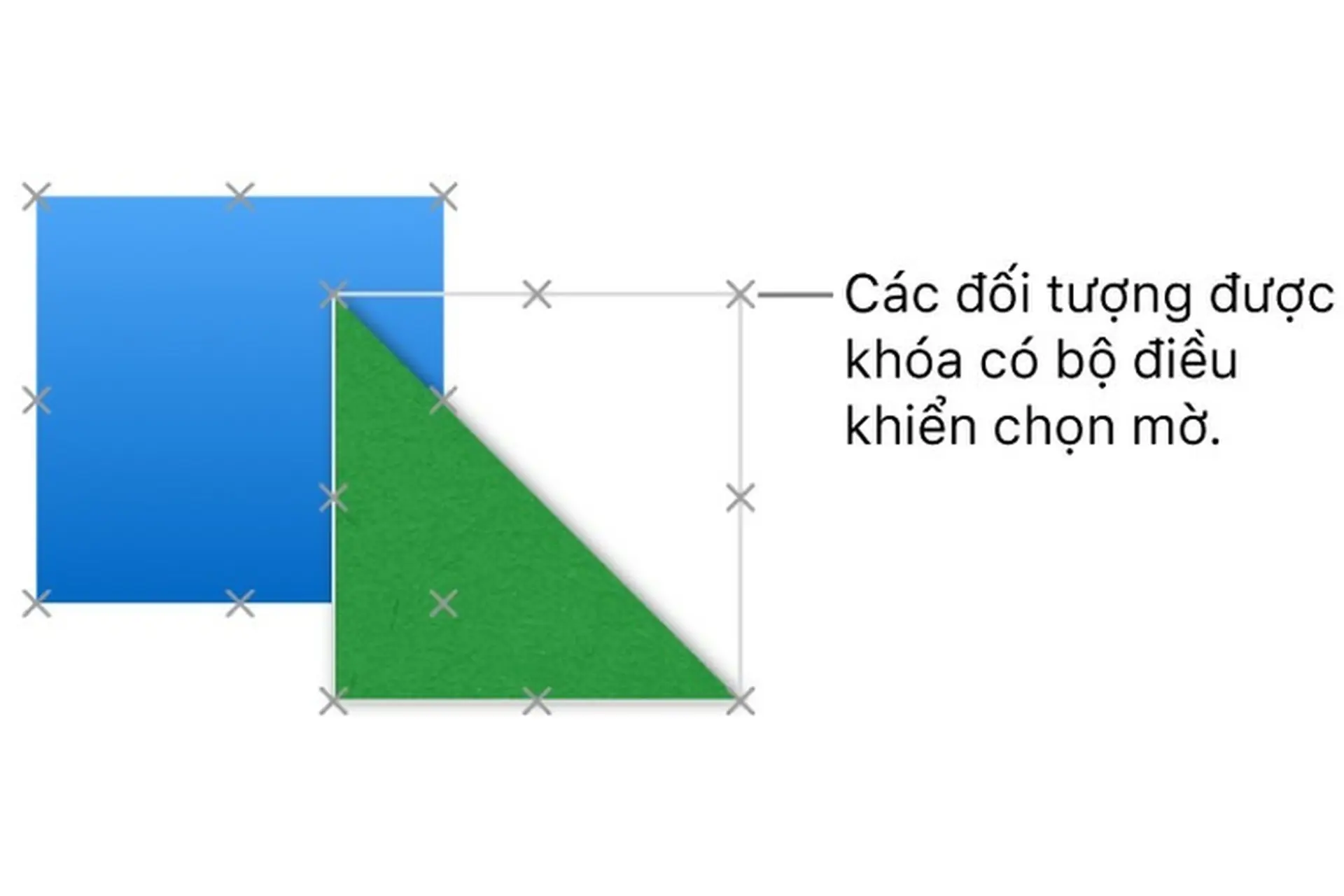 Xếp lớp, nhóm và khóa đối tượng trong Pages