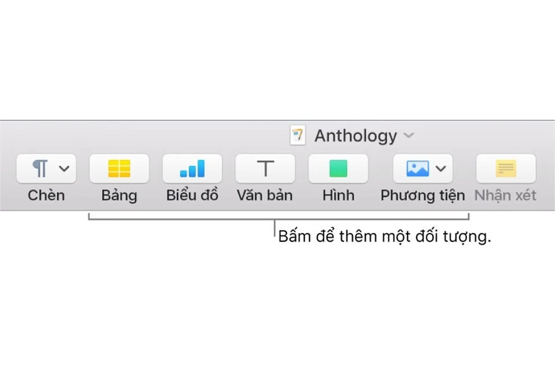 Giới thiệu về hình ảnh, biểu đồ và các đối tượng khác trong Pages