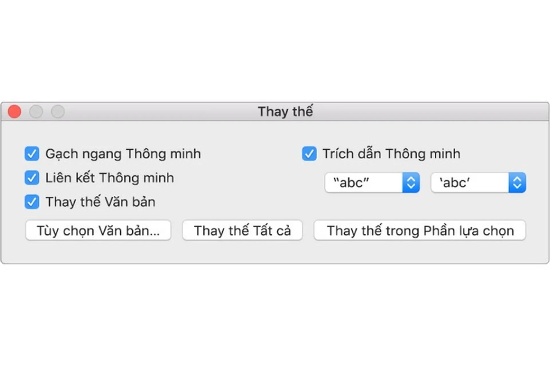 Tự động thay thế văn bản trong Pages trên macOS Big Sur