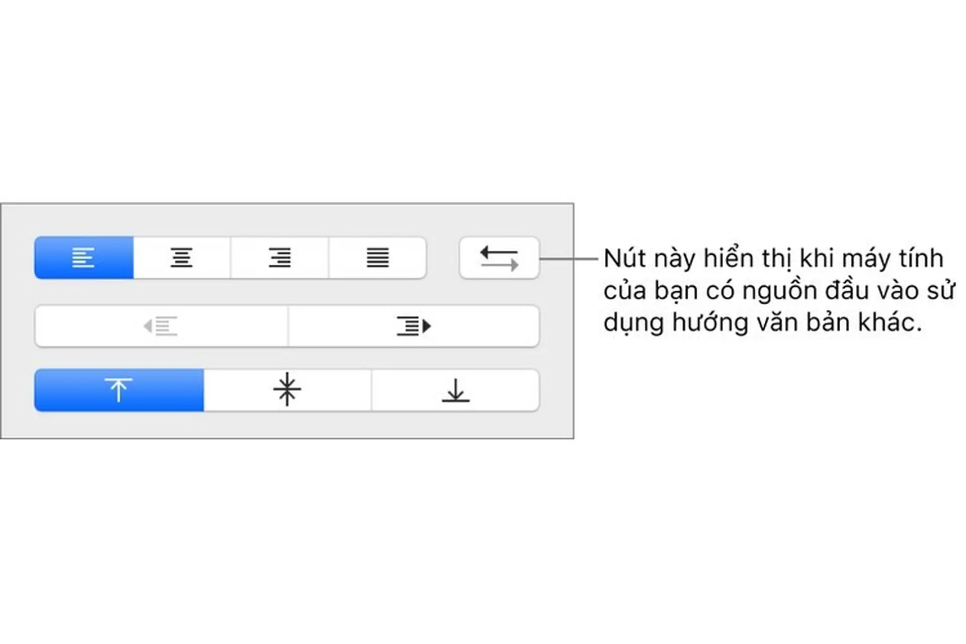 Sử dụng văn bản hai chiều trong Pages