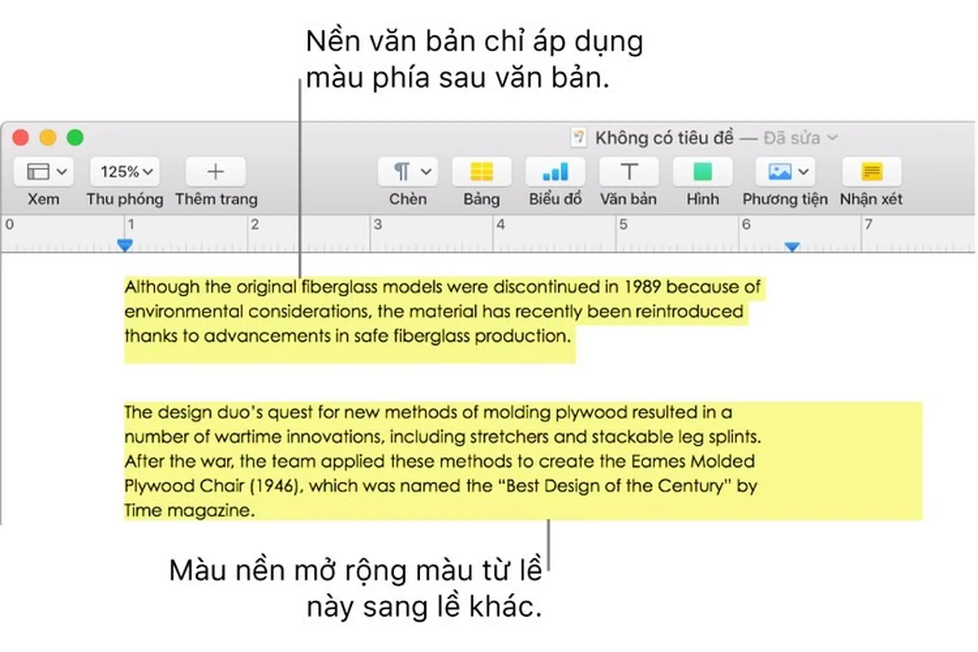 Thêm hiệu ứng tô sáng vào văn bản trong Pages