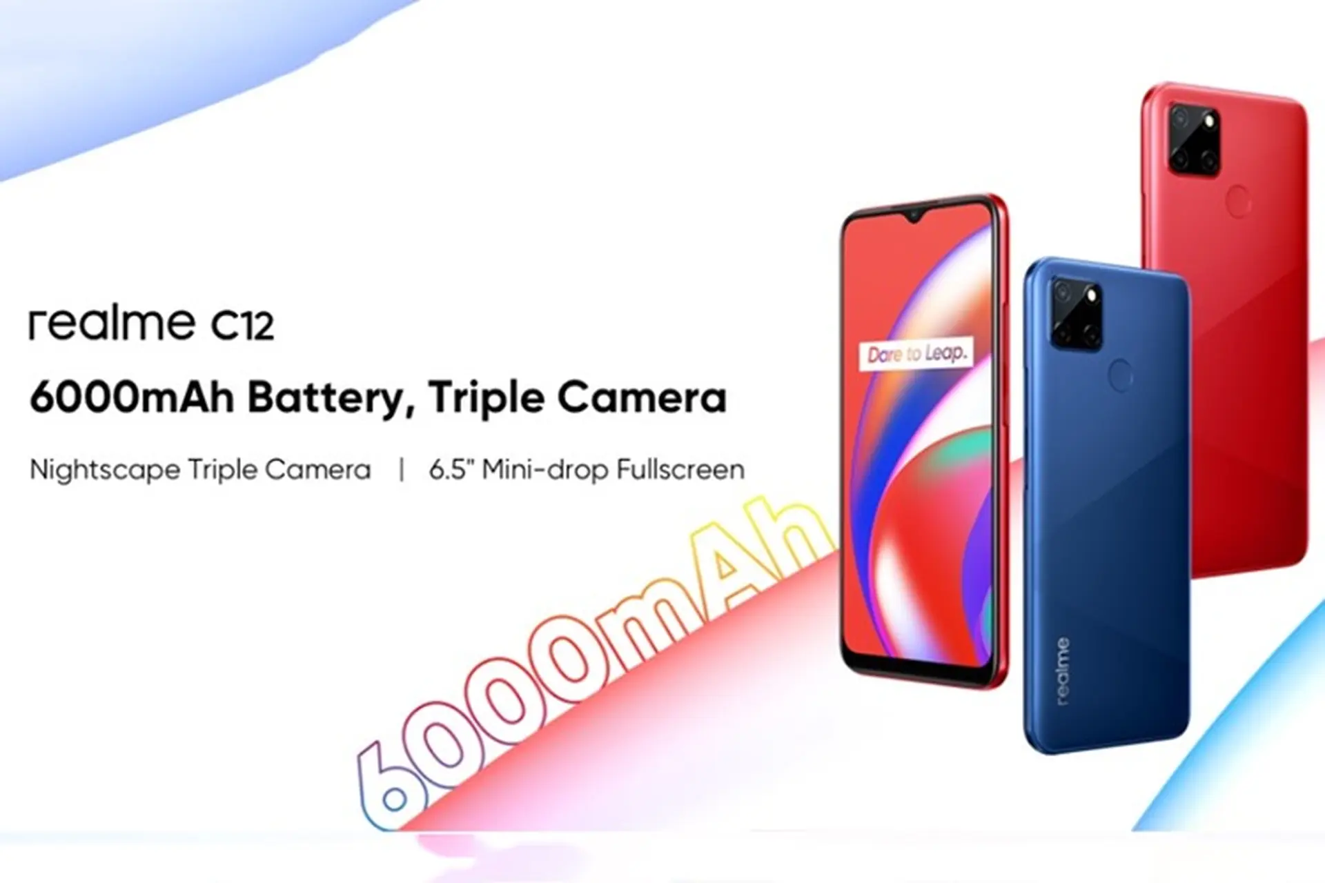 Realme C12 ra mắt: Màn hình giọt nước, pin 6000 mAh, giá 2.96 triệu đồng