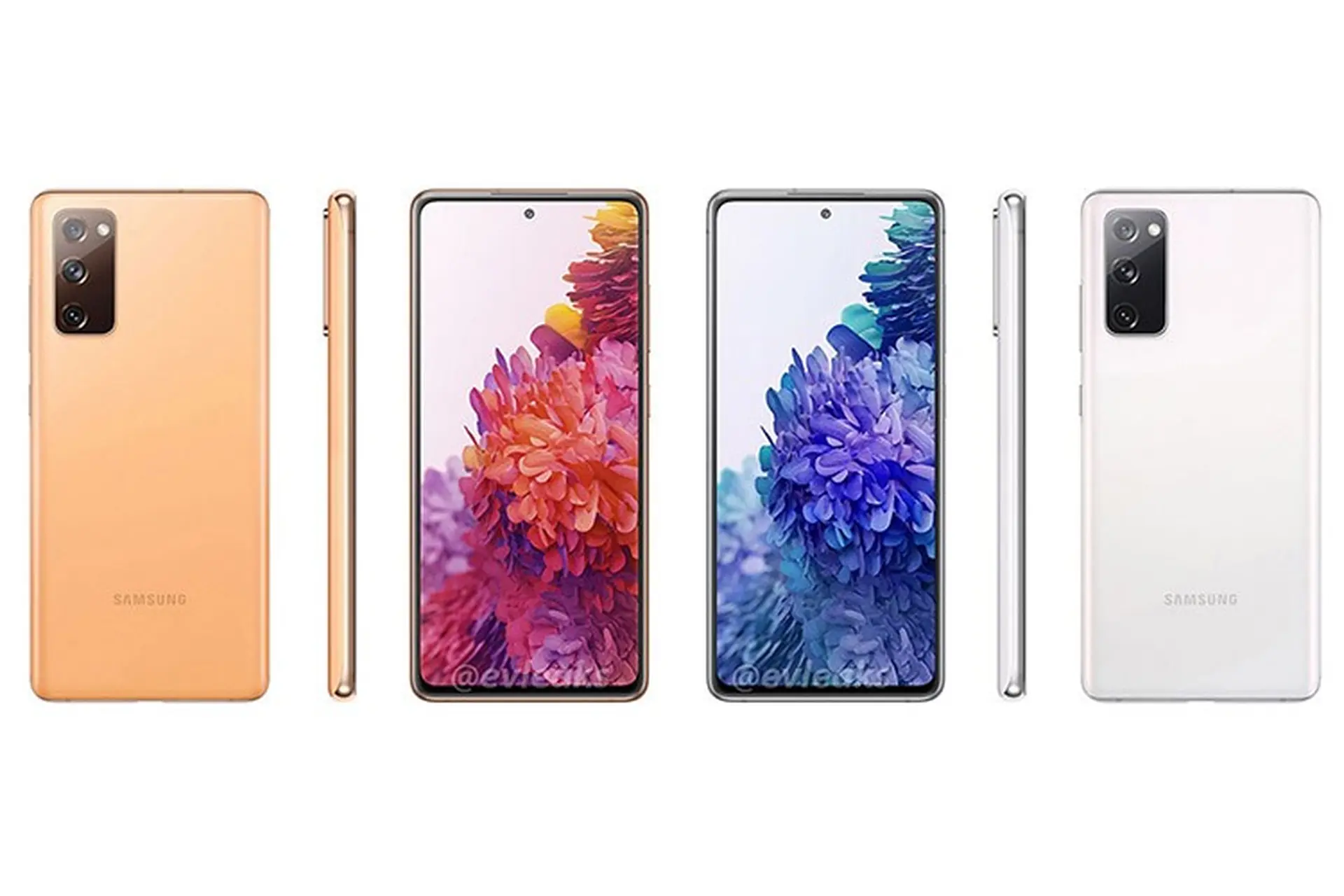 Samsung Galaxy S20 Fan Edition lộ ảnh render mới, xác nhận có 6 tùy chọn màu