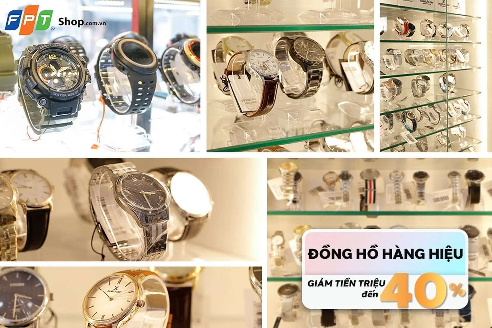 ‘Săn’ đồng hồ hàng hiệu với giá giảm đến 40% tại FPT Shop