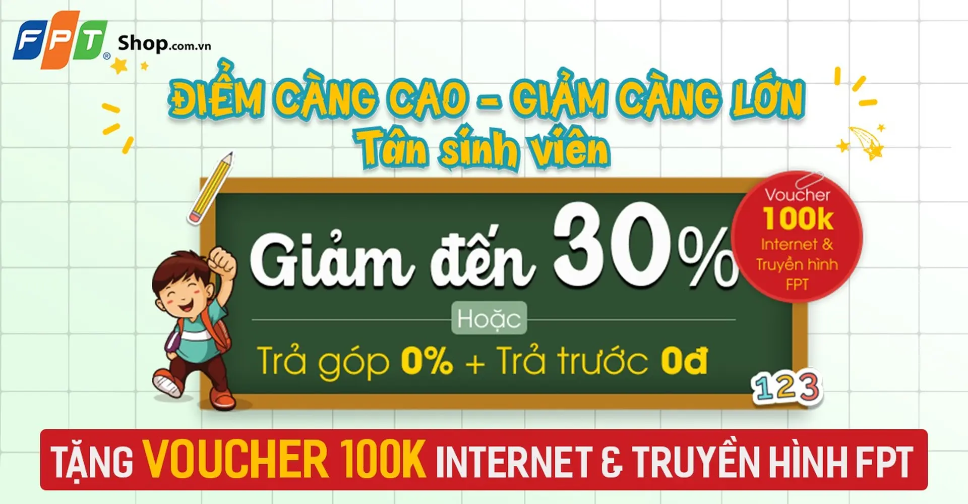 Sắm laptop "chuẩn xịn", lướt mạng vèo vèo tại FPT Shop