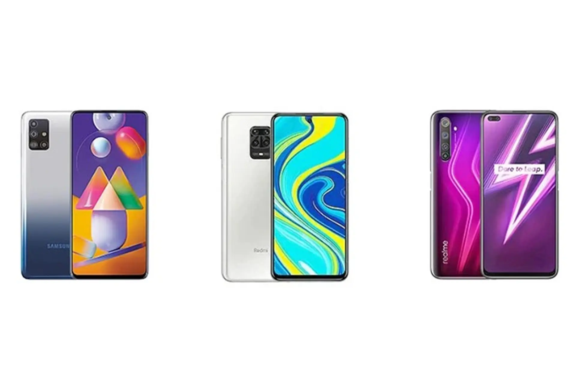 So sánh cấu hình Samsung Galaxy M31s với Redmi Note 9 Pro và Realme 6 Pro