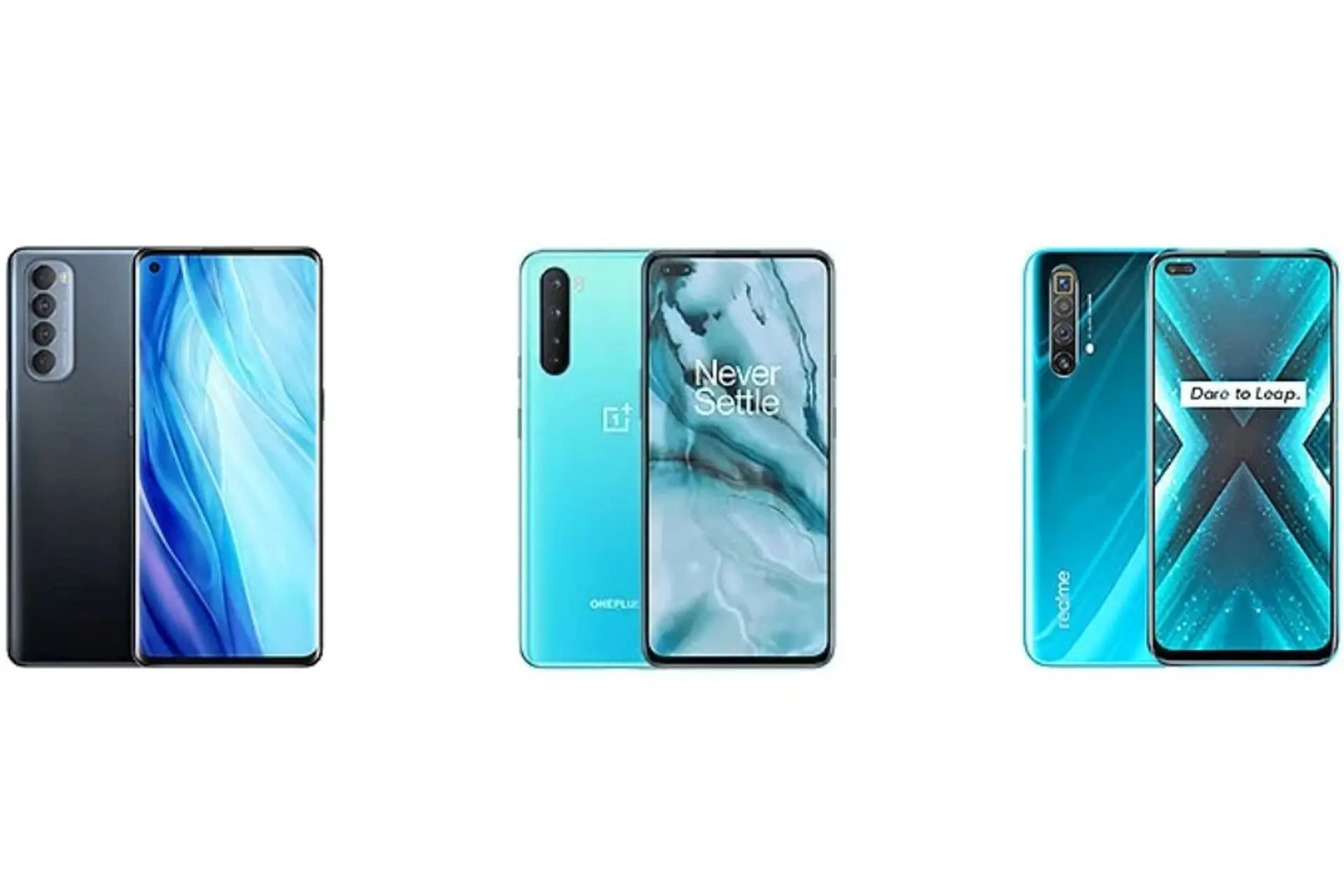 So sánh cấu hình OPPO Reno4 Pro với OnePlus Nord và Realme X3 SuperZoom